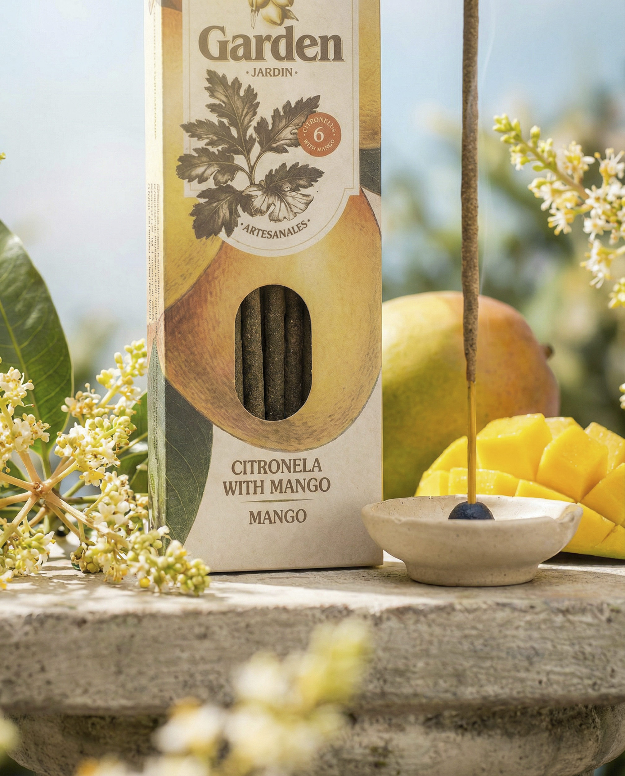 Incienso Garden Citronela y Mango