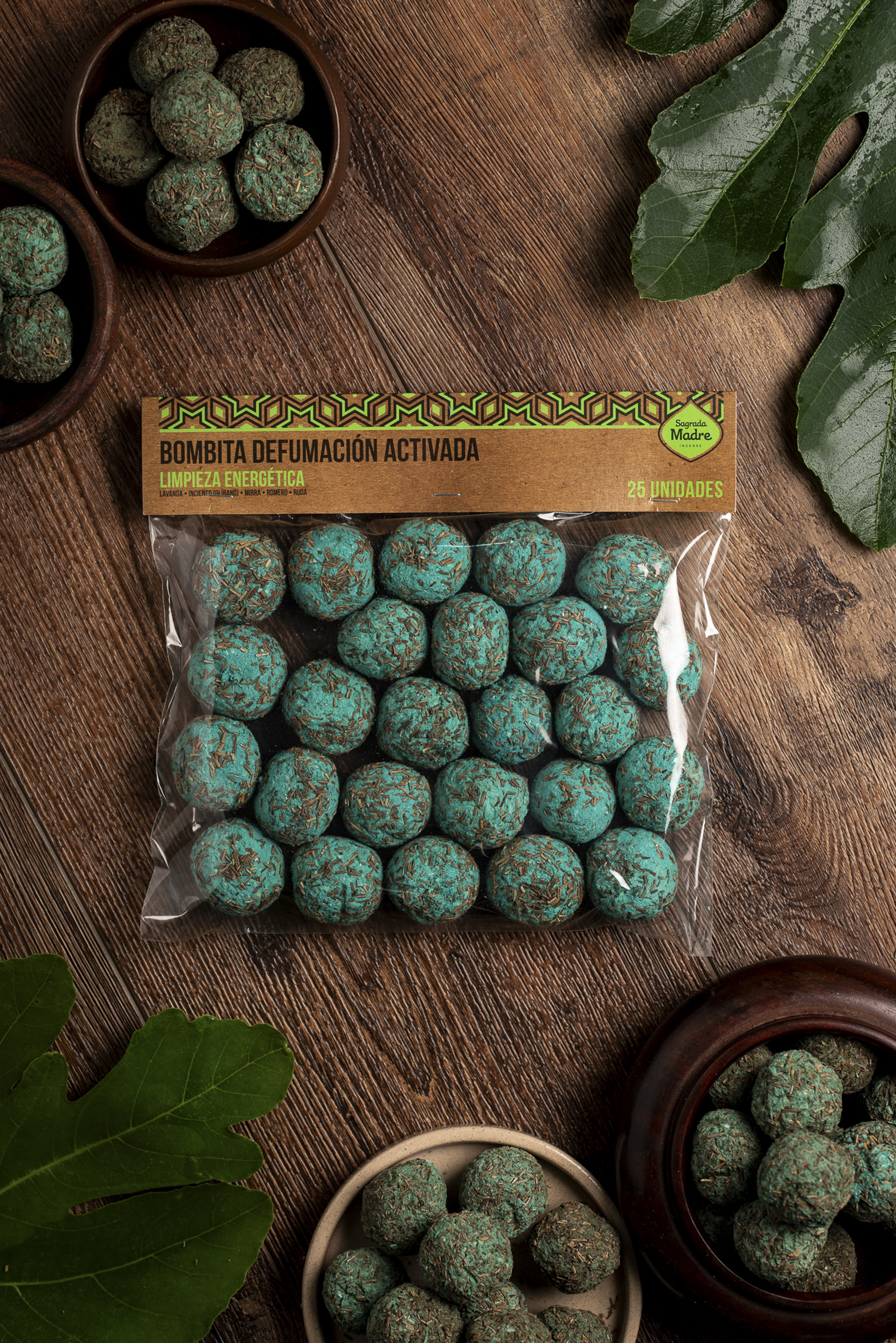 Pack Bombita x25 Limpieza Energética