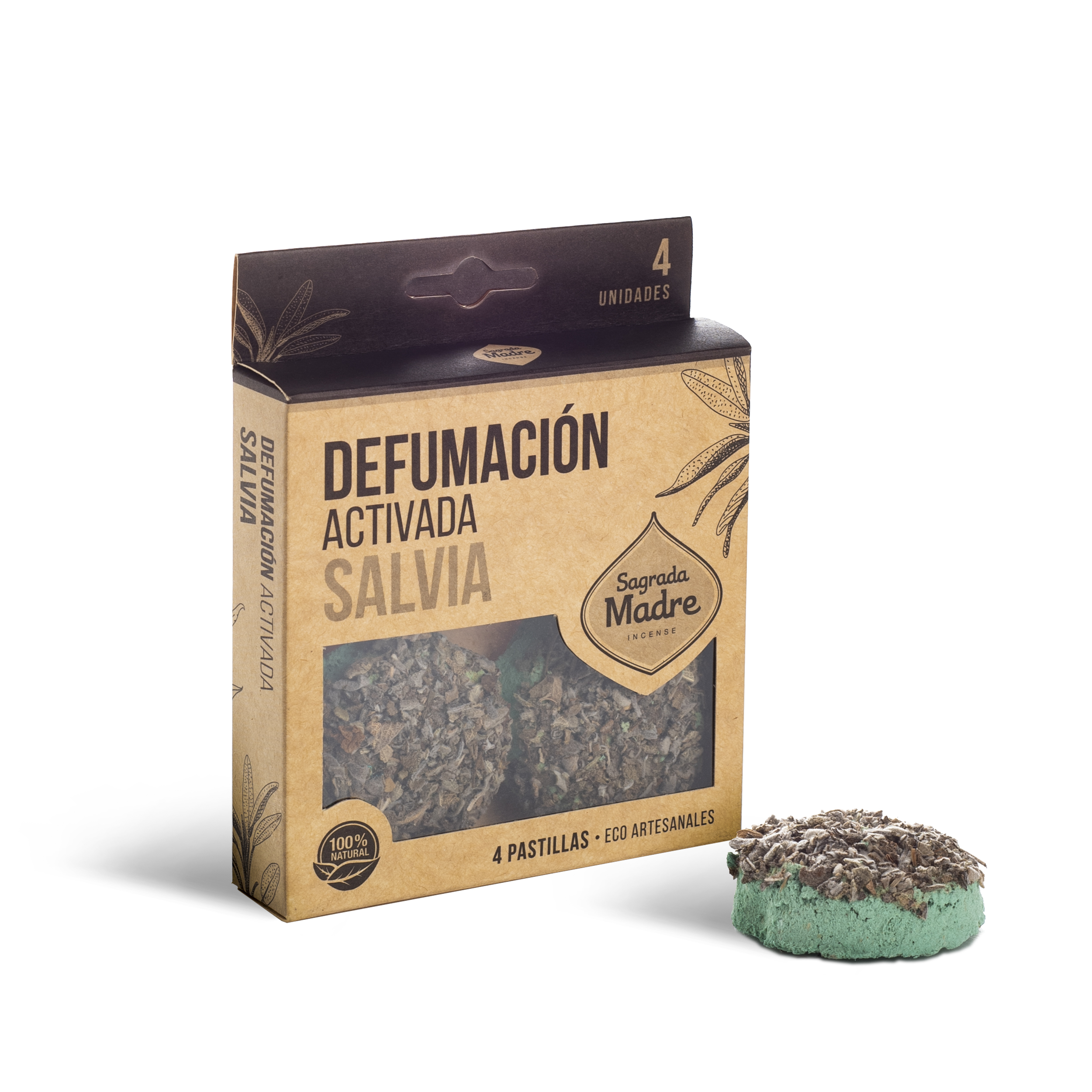 Pastillas de Defumación Activada Salvia Blanca x4