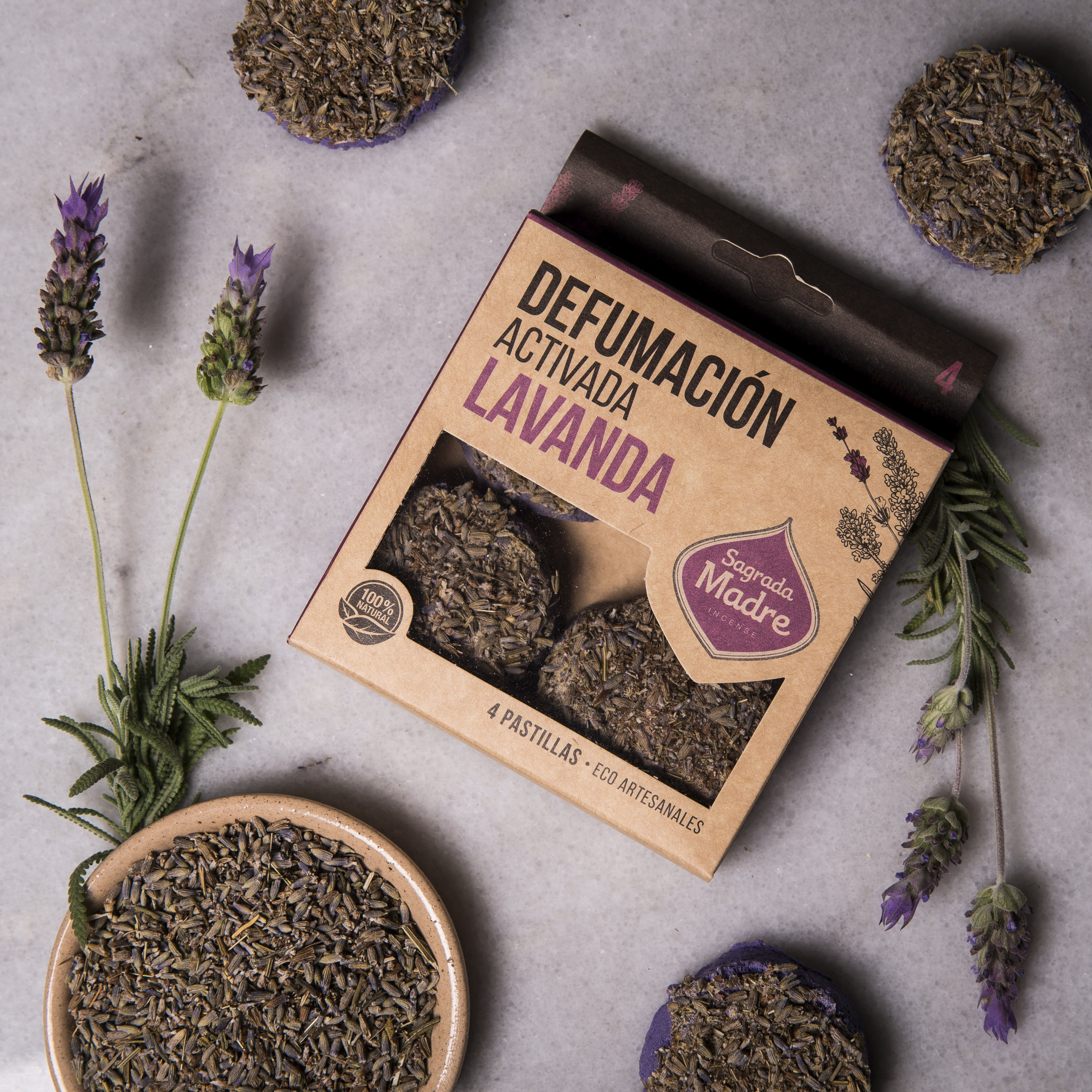 Pastillas de Defumación Activada Lavanda x4