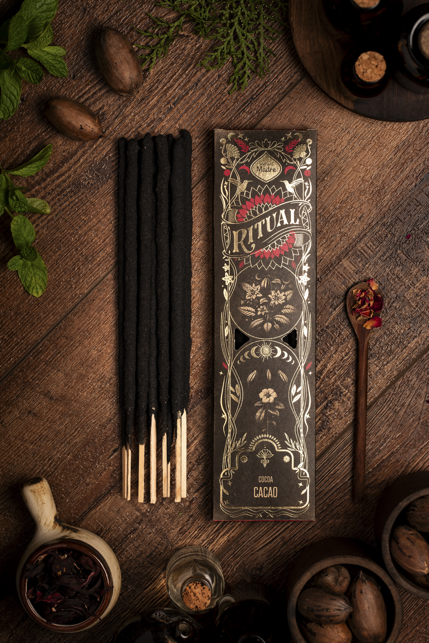 Incienso Ritual del Cacao — Sanación (Aroma a Chocolate)