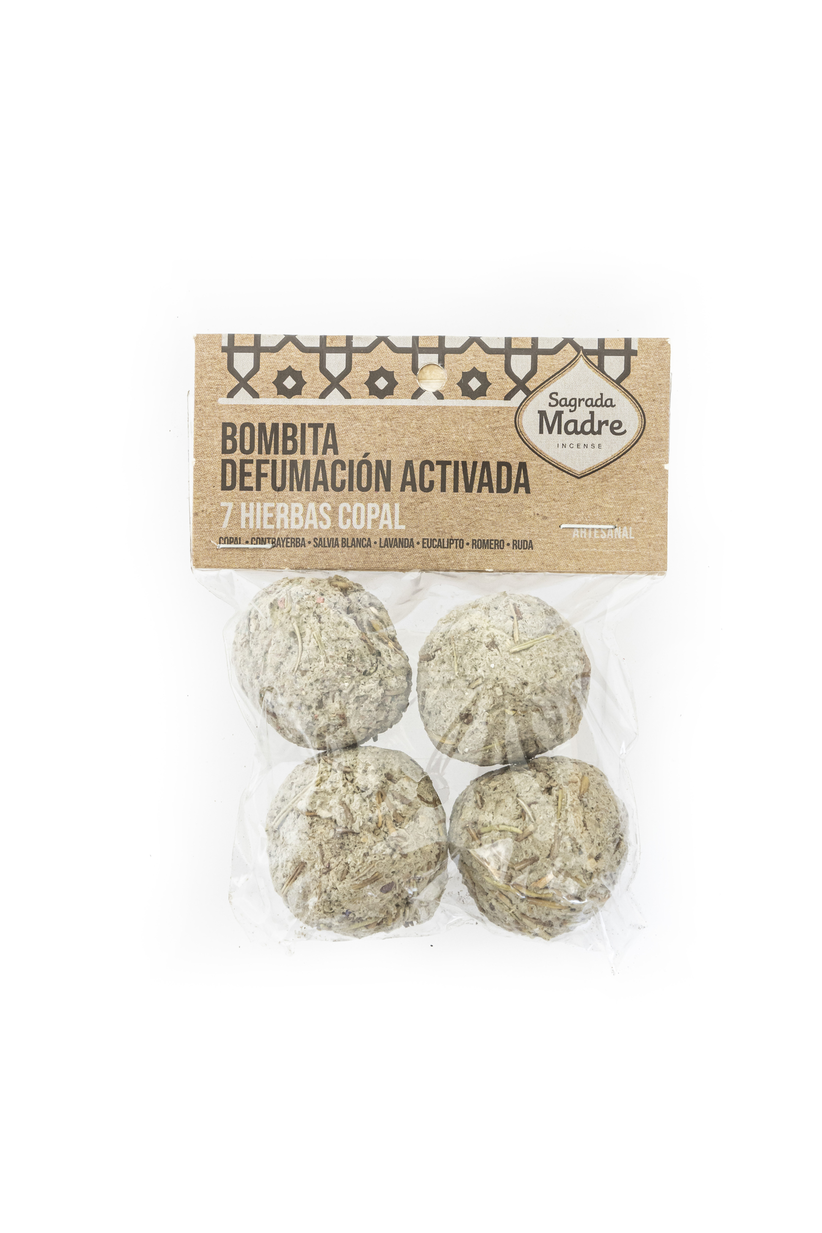 Pack Bombita x4 Defumación 7 Hierbas + Copal