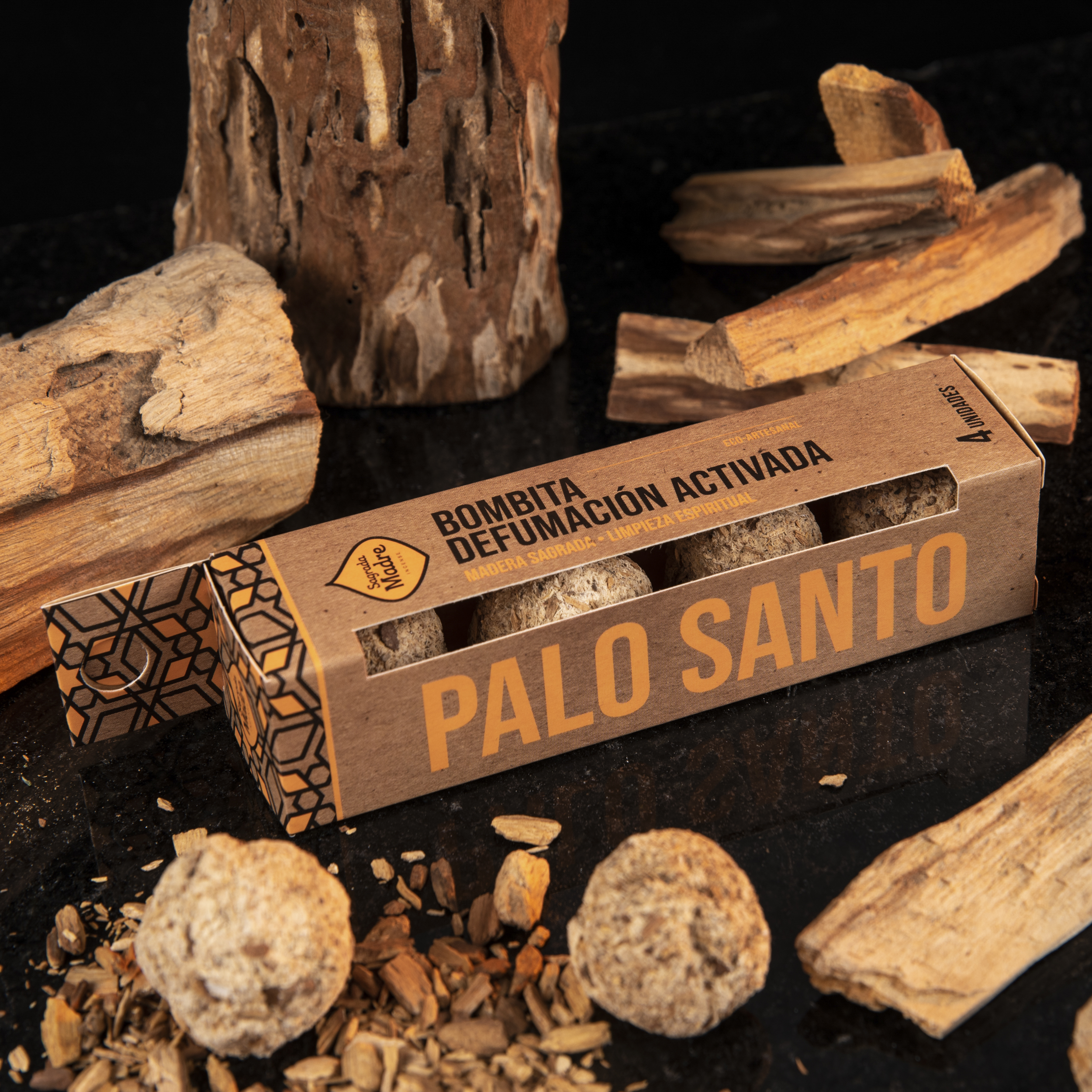 Caja x4 Bombita Palo Santo