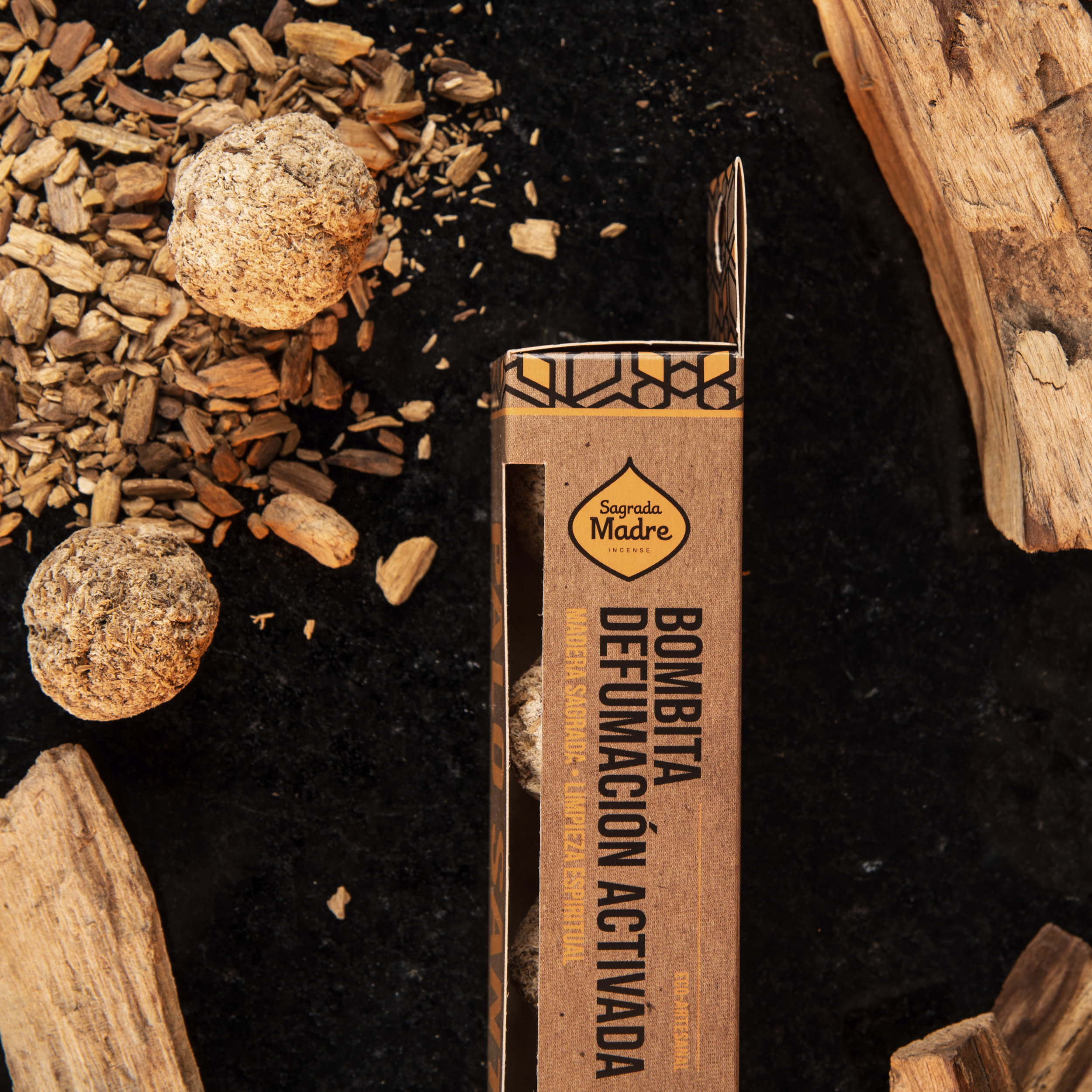 Caja x4 Bombita Palo Santo