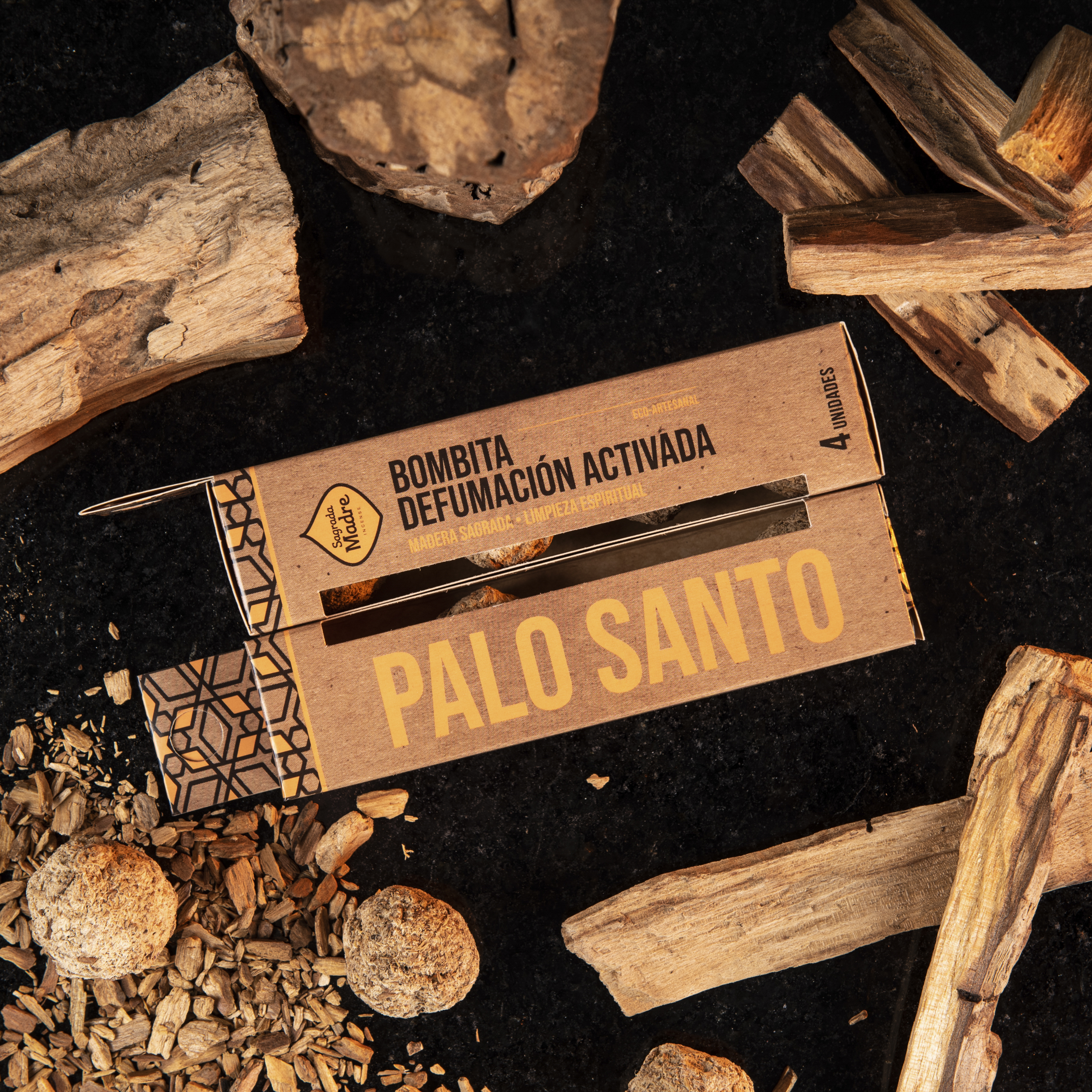 Caja x4 Bombita Palo Santo