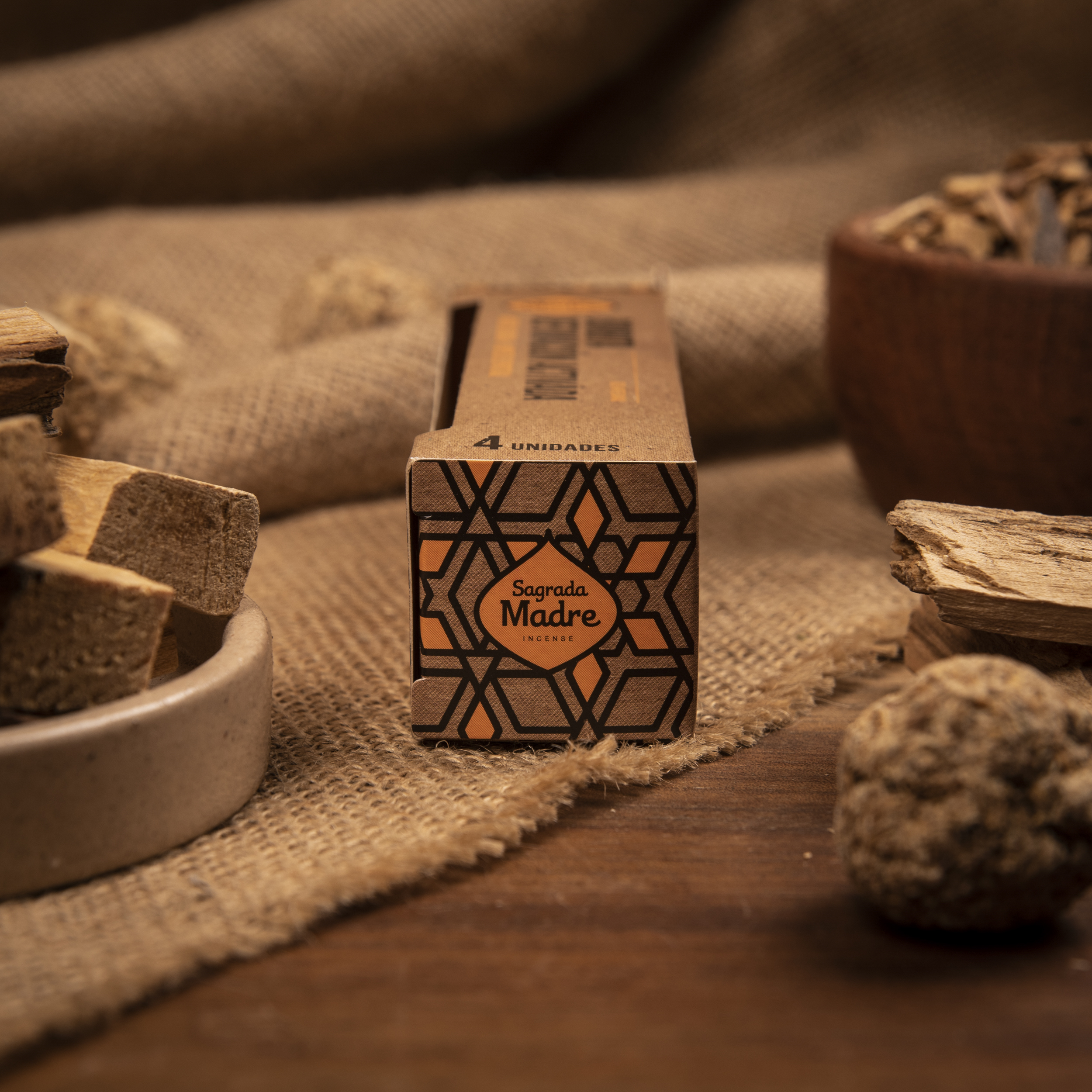 Caja x4 Bombita Palo Santo