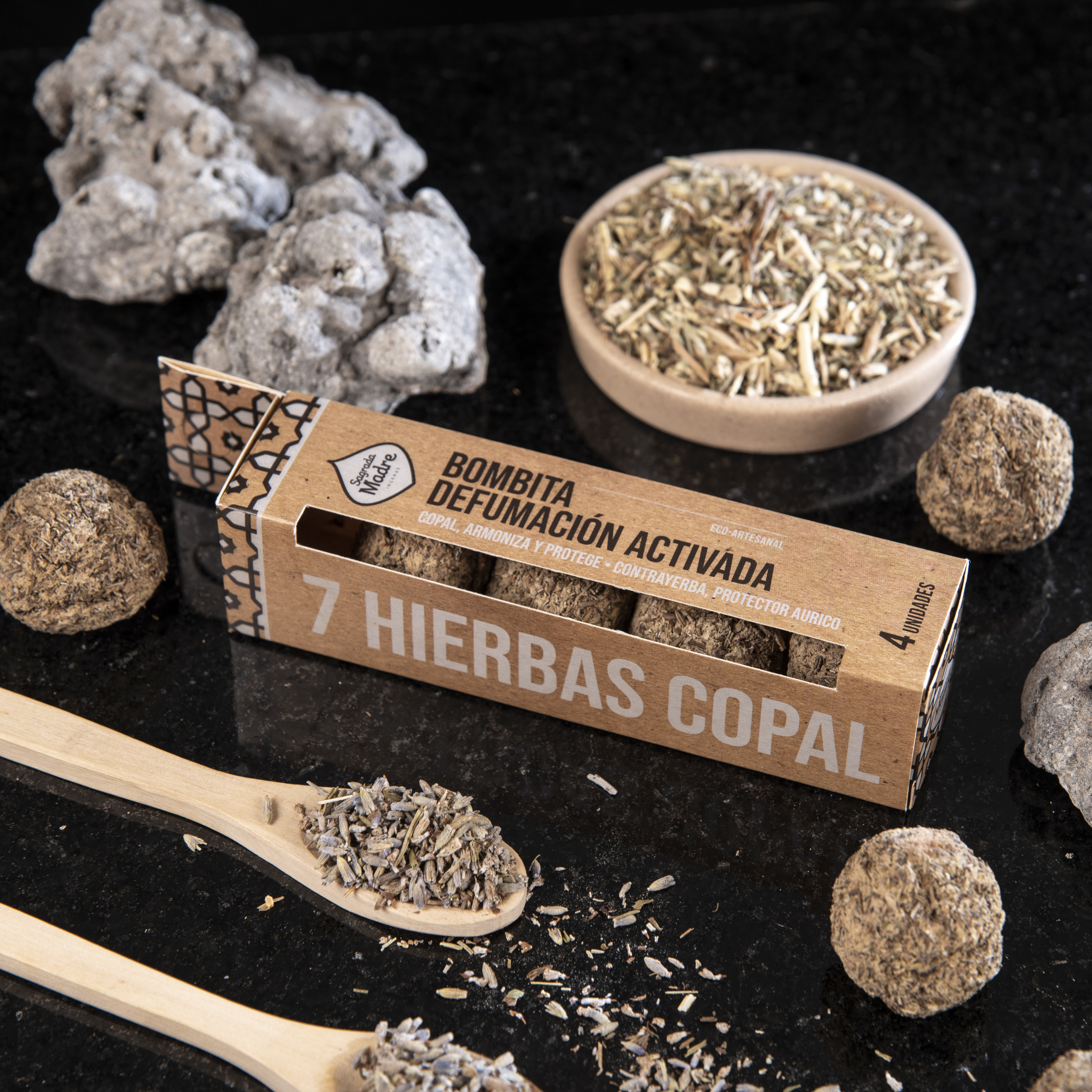 Caja x4 Bombita 7 Hierbas + Copal