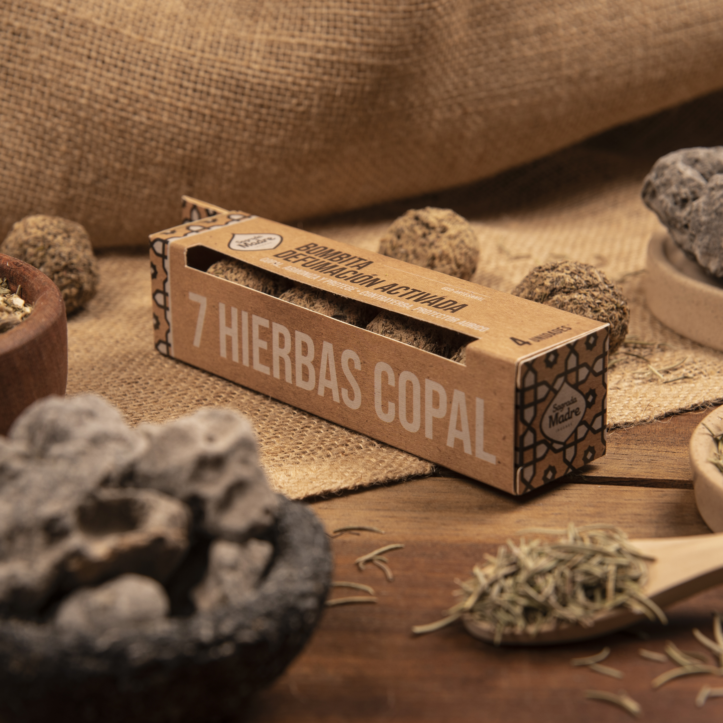 Caja x4 Bombita 7 Hierbas + Copal