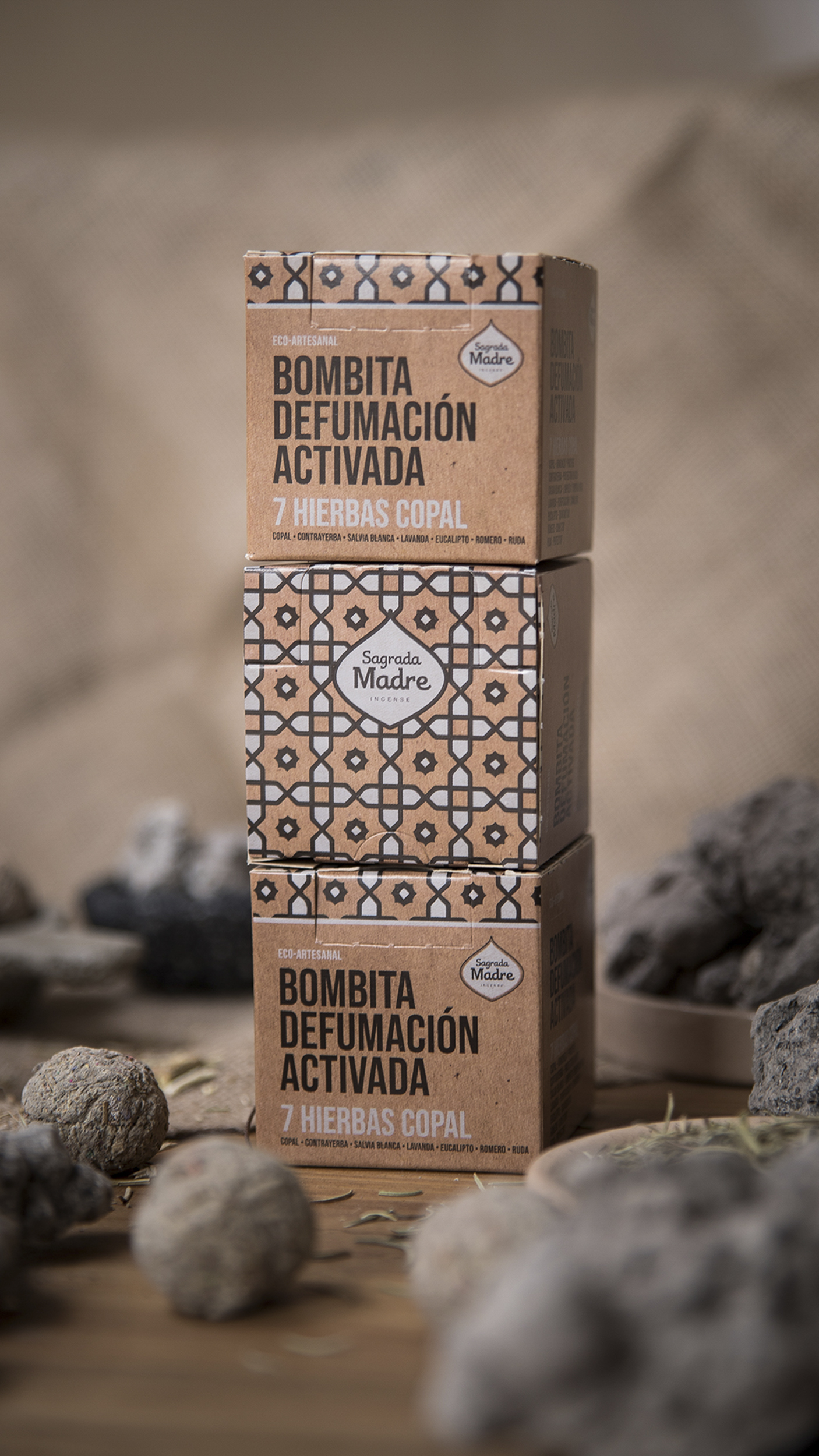 Bombitas de Defumación Activada 7 Hierbas + Copal x8