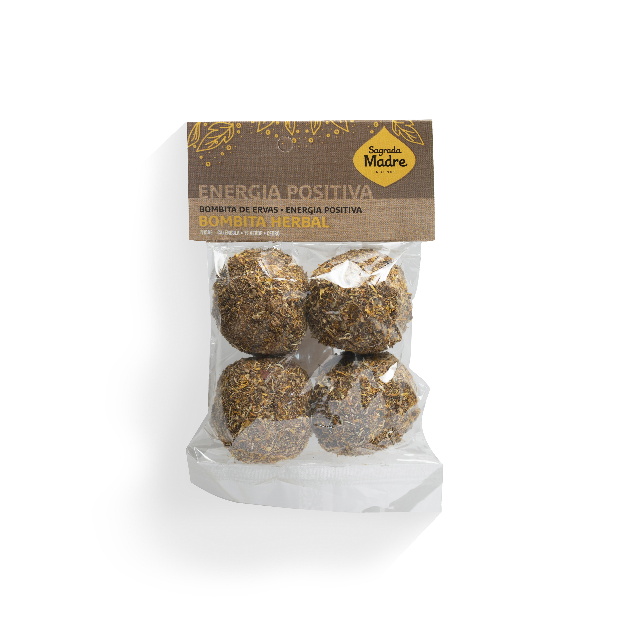Incienso Bombita Herbal Bolsita x4 Energía Positiva