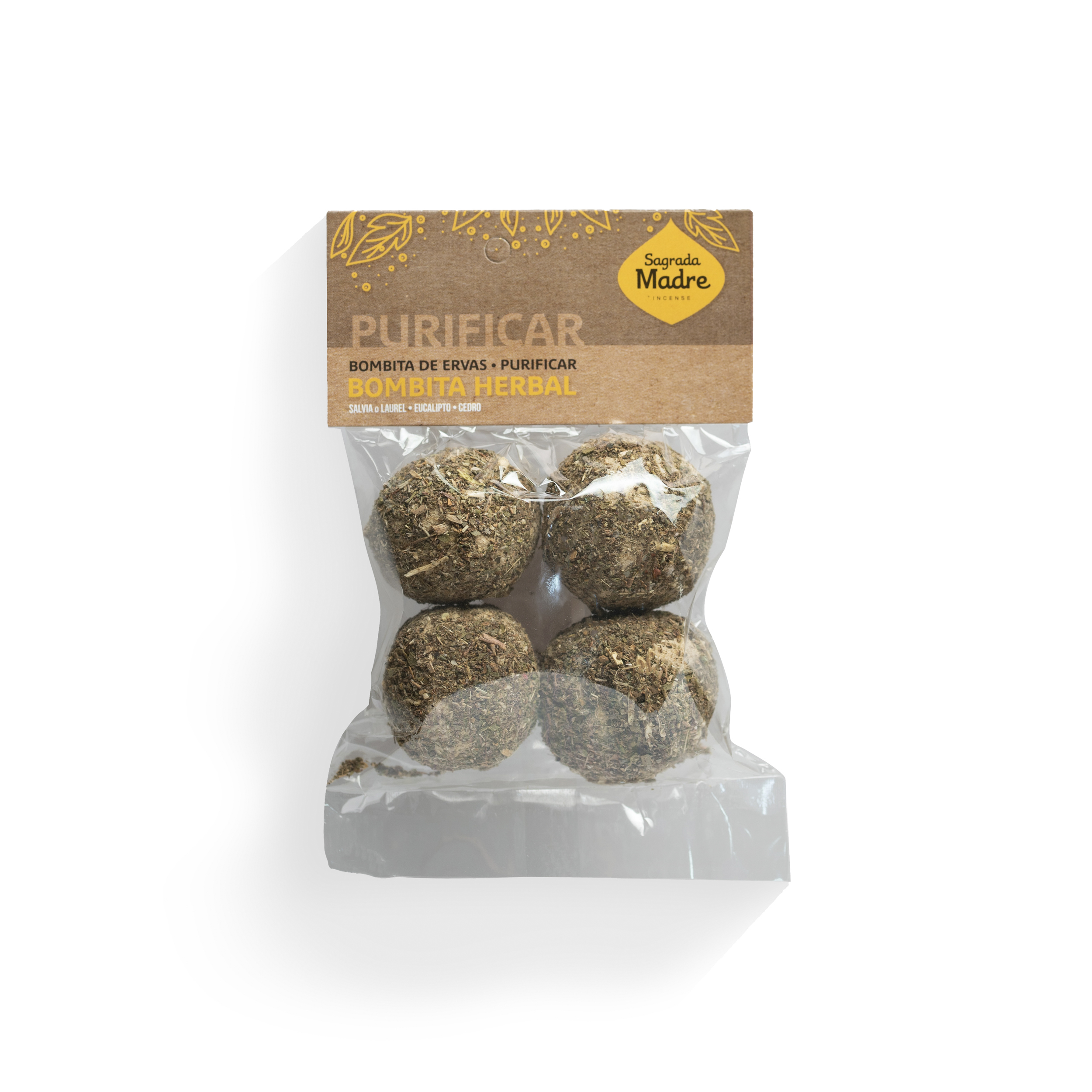 Incienso Bombita Herbal Bolsita x4 Purificar