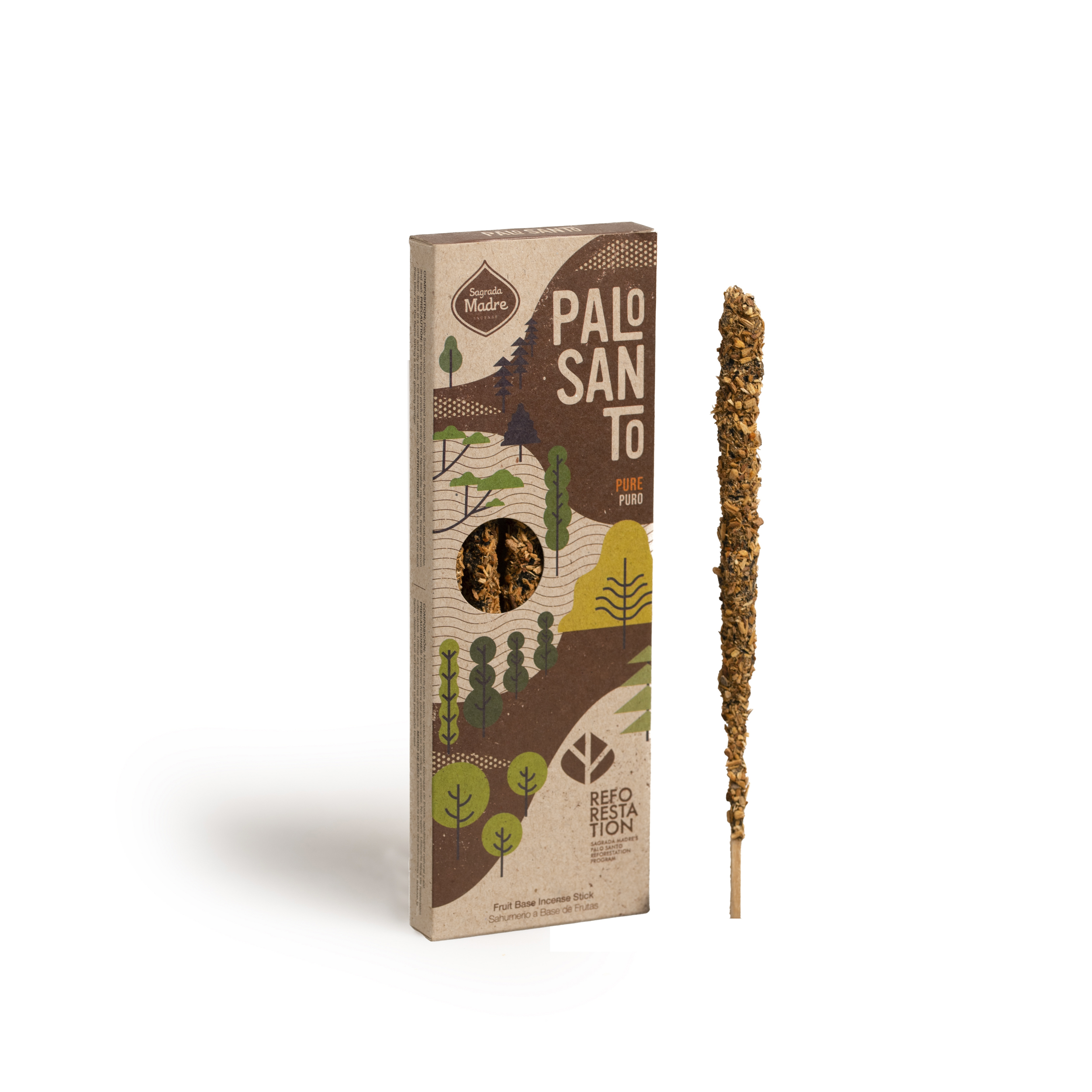 Incienso Palo Santo Sustentable Puro x4 Corto