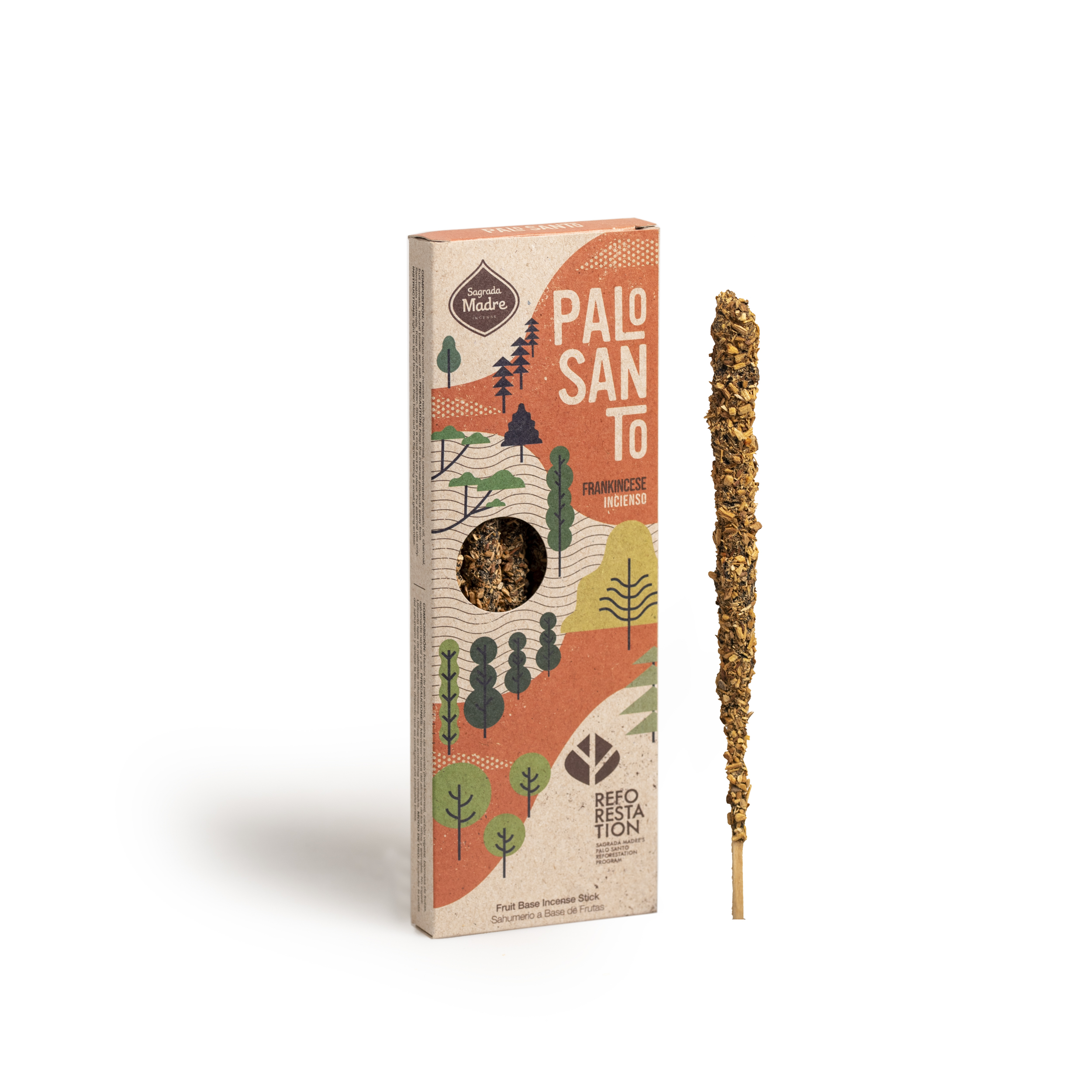 Incienso Palo Santo Sustentable y Olíbano x4 Corto