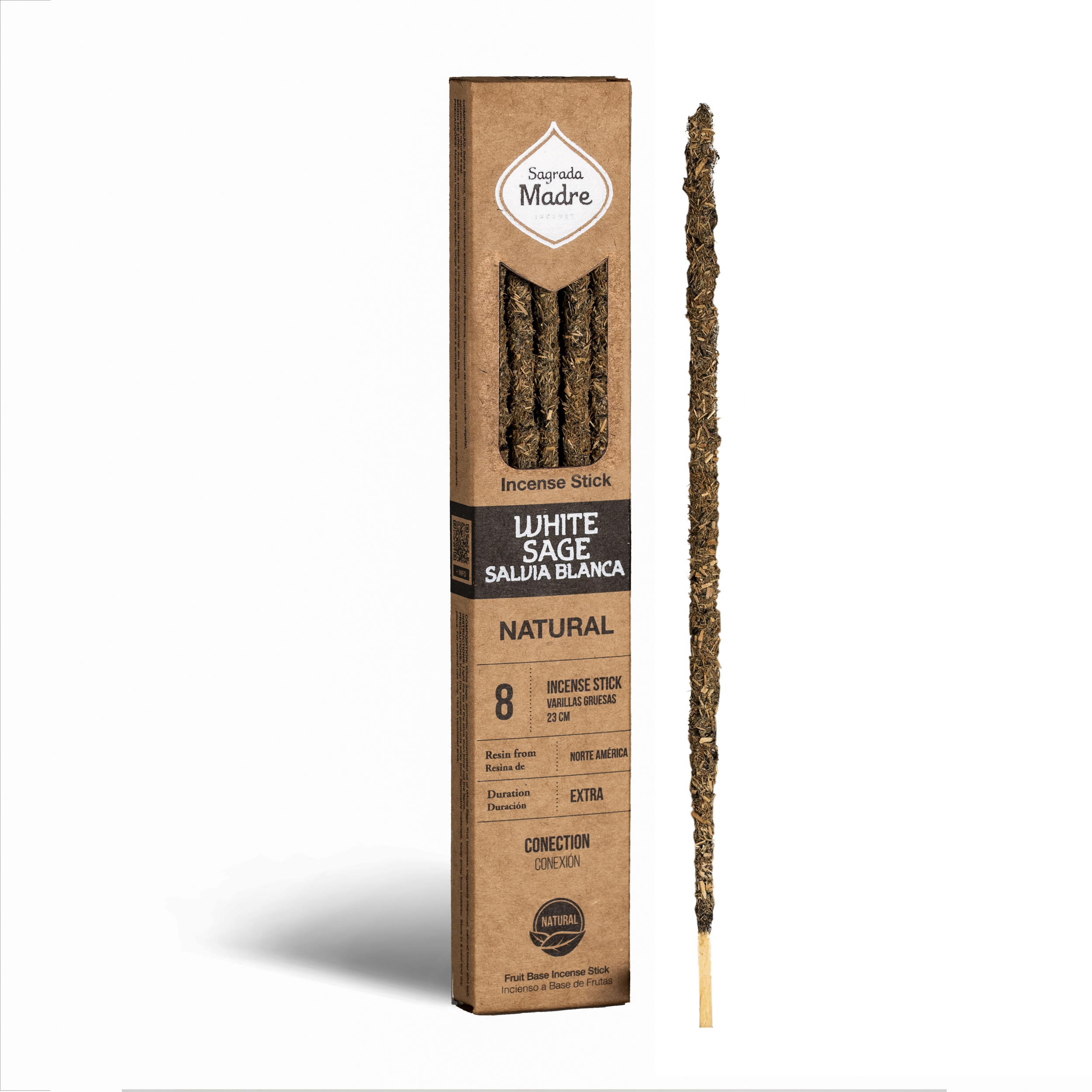 Incienso Natural de Salvia Blanca