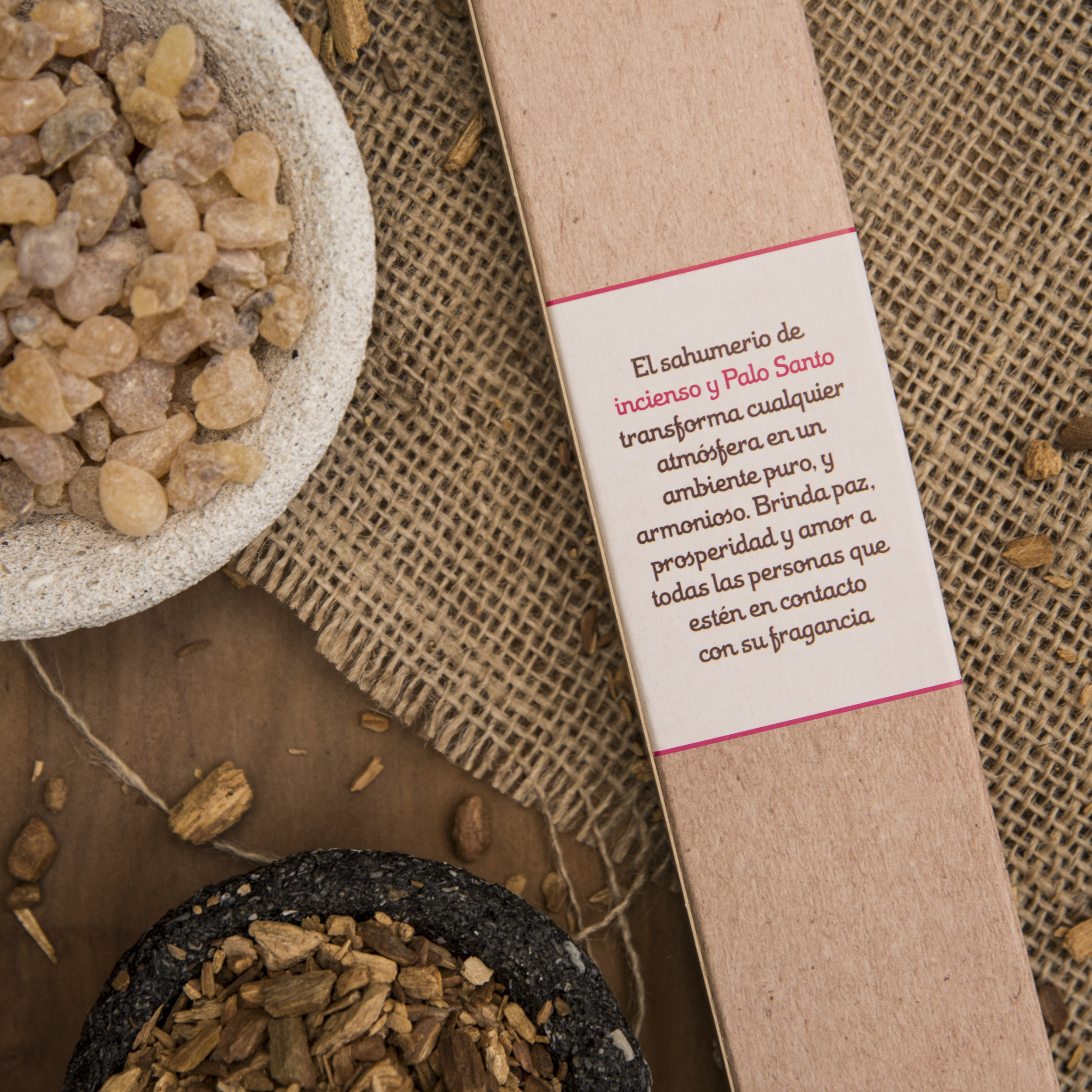 Incienso Palo Santo Sustentable con Olíbano