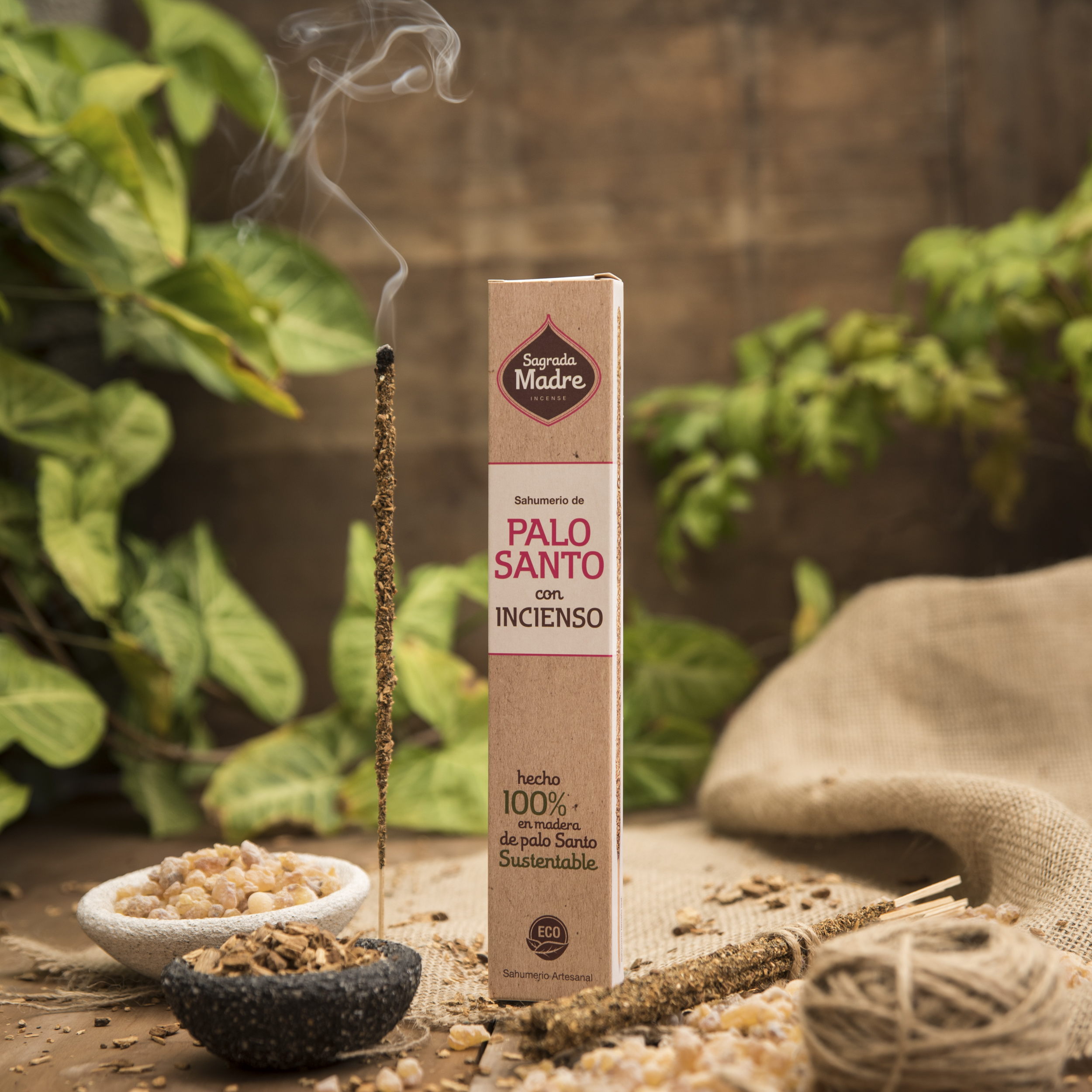 Incienso Palo Santo Sustentable con Olíbano
