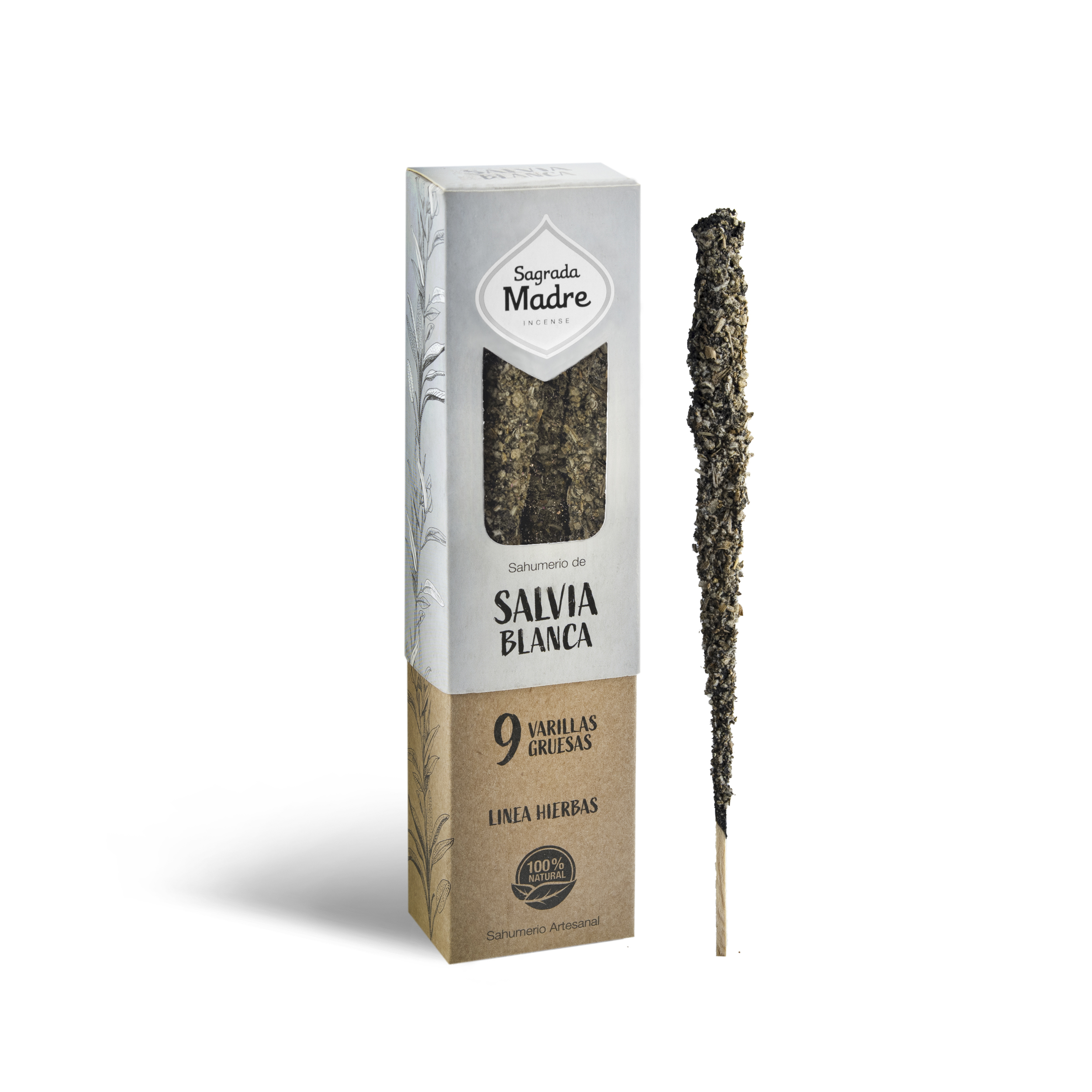 Incienso Hierbas Salvia Blanca