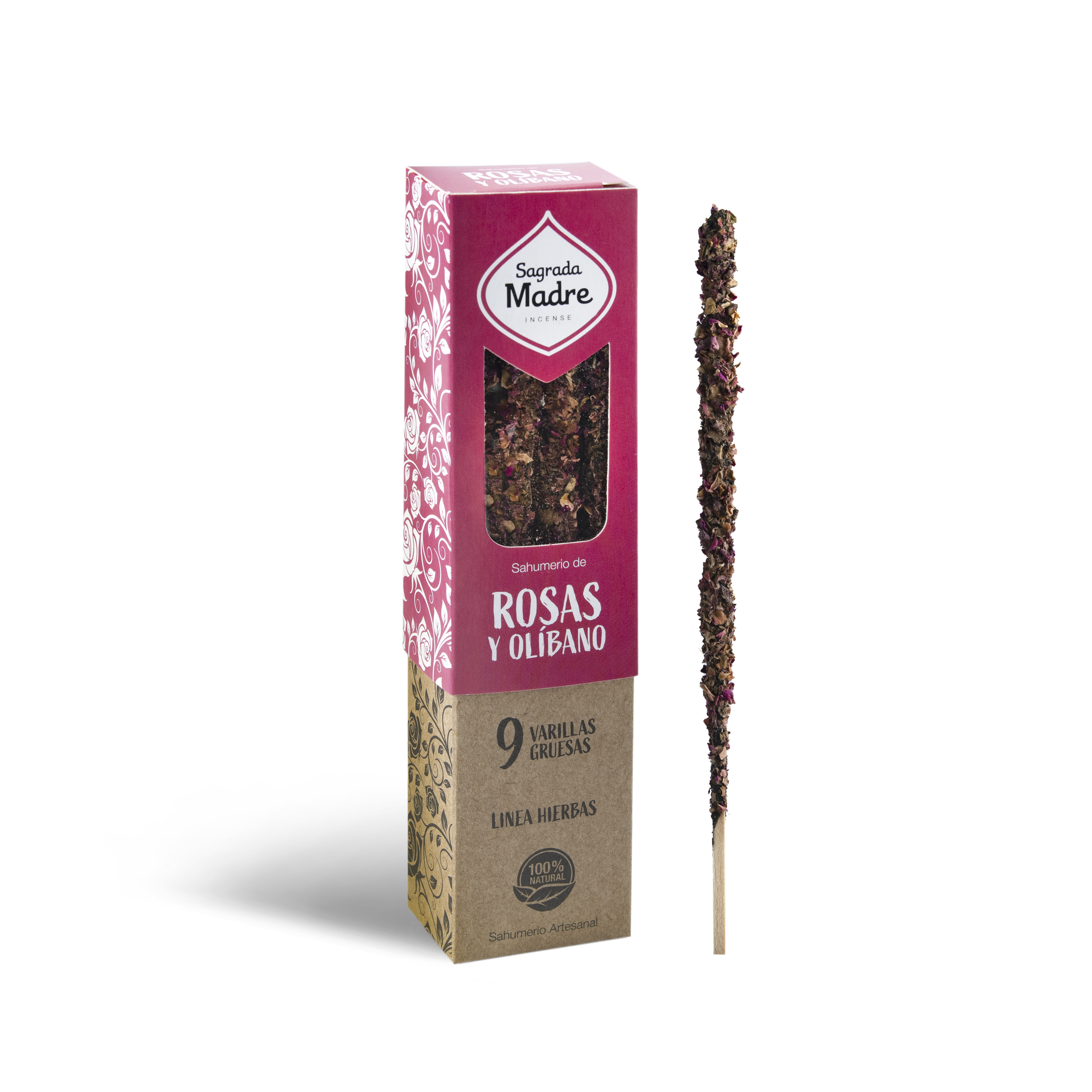 Incienso Hierbas Rosas y Olíbano
