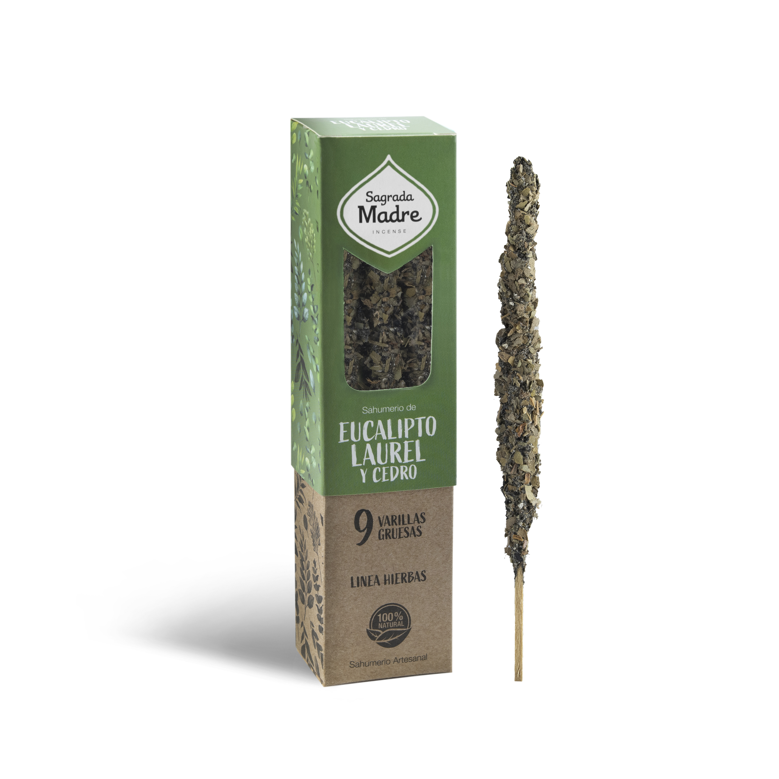 Incienso Hierbas Eucalipto, Laurel y Cedro
