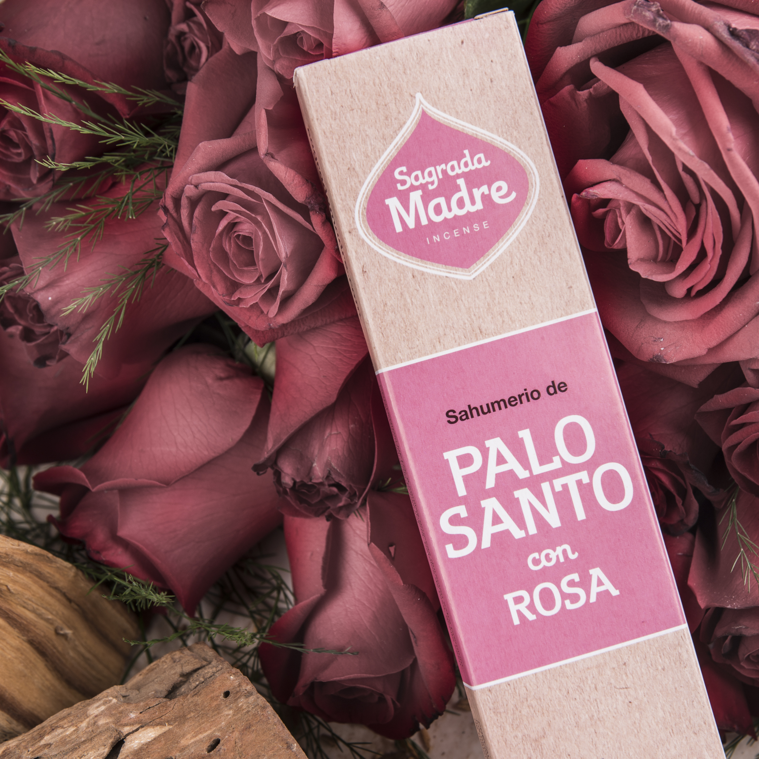 Incienso Palo Santo Sustentable con Rosa