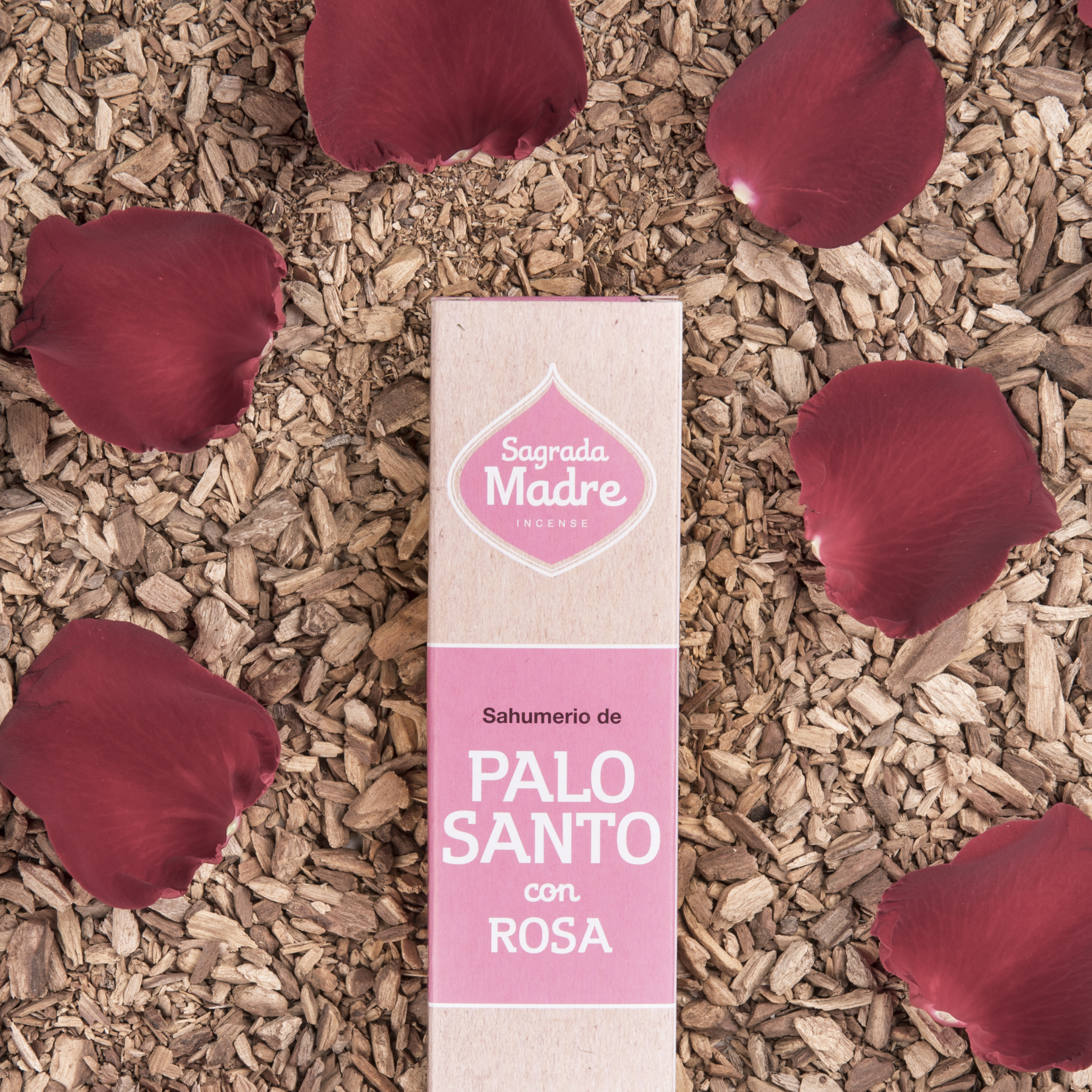 Incienso Palo Santo Sustentable con Rosa
