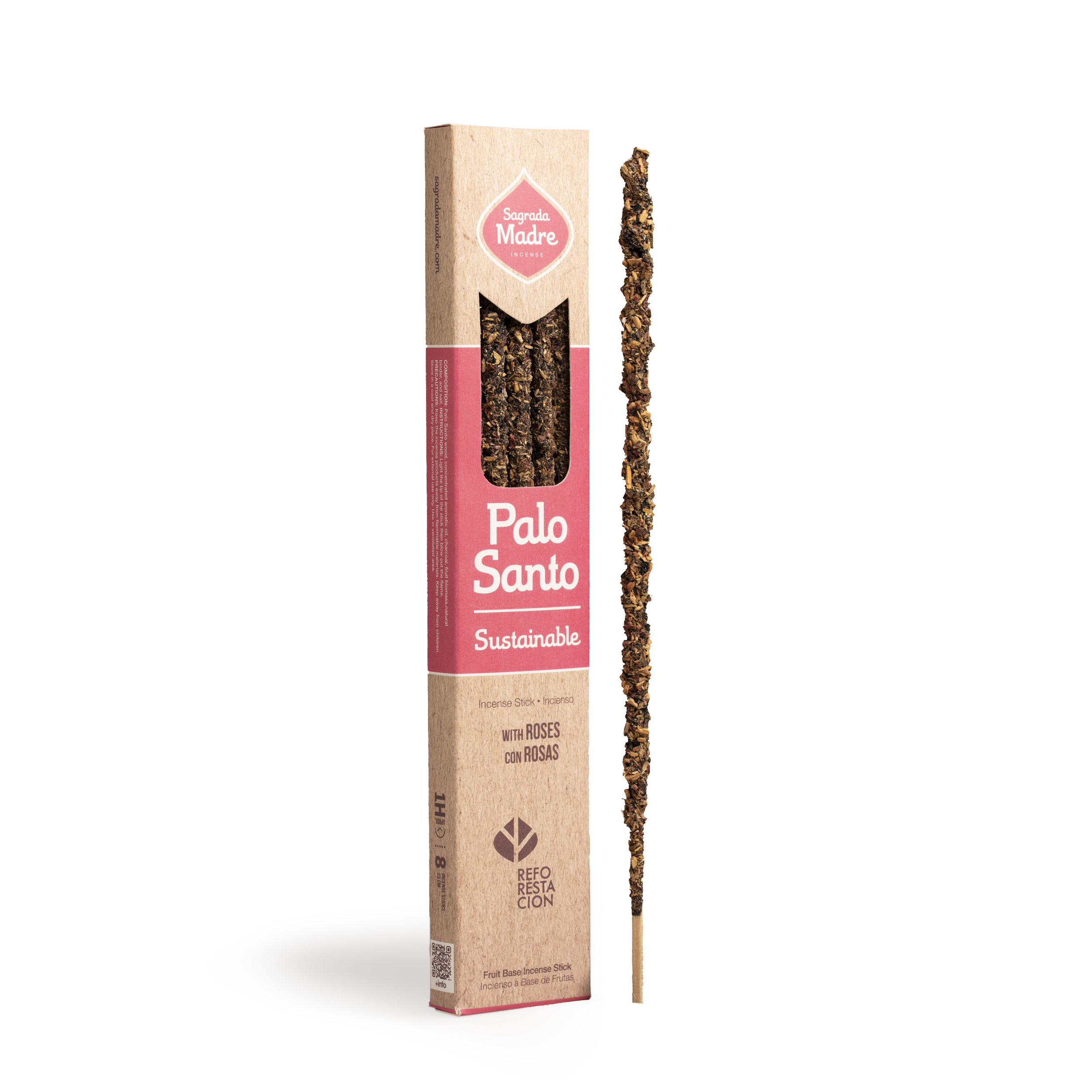 Incienso Palo Santo Sustentable con Rosa