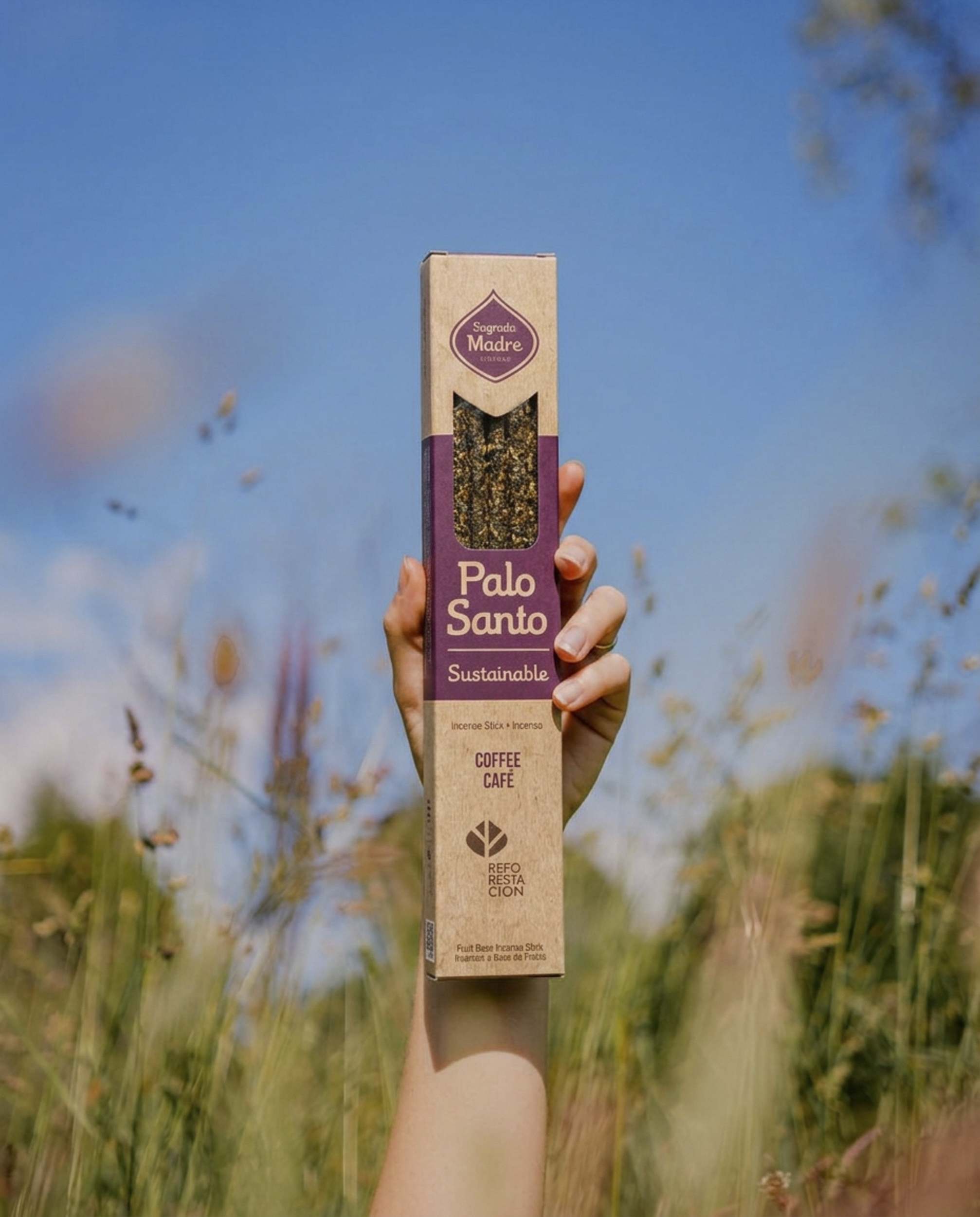 Incienso Palo Santo Sustentable con Café