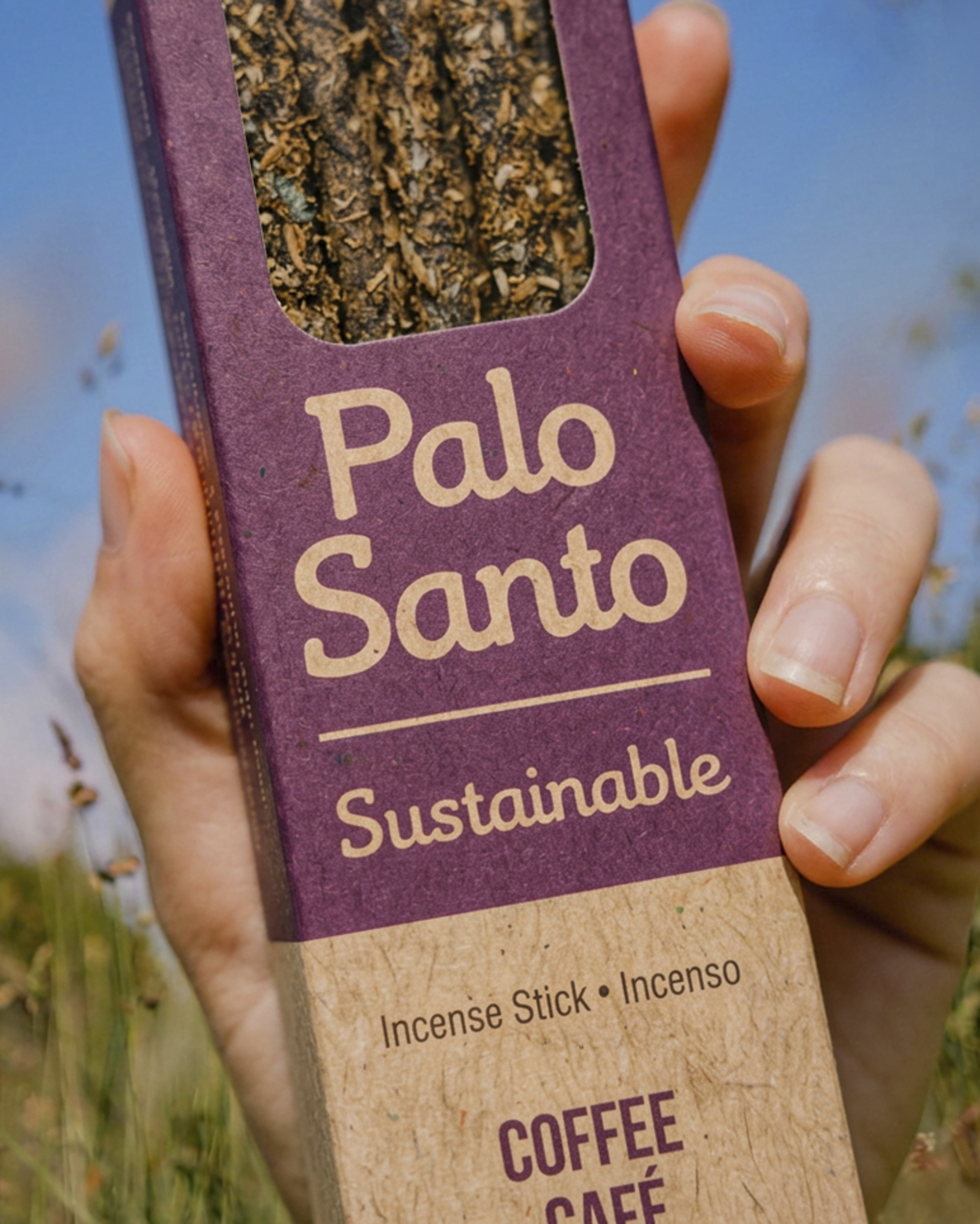Incienso Palo Santo Sustentable con Café