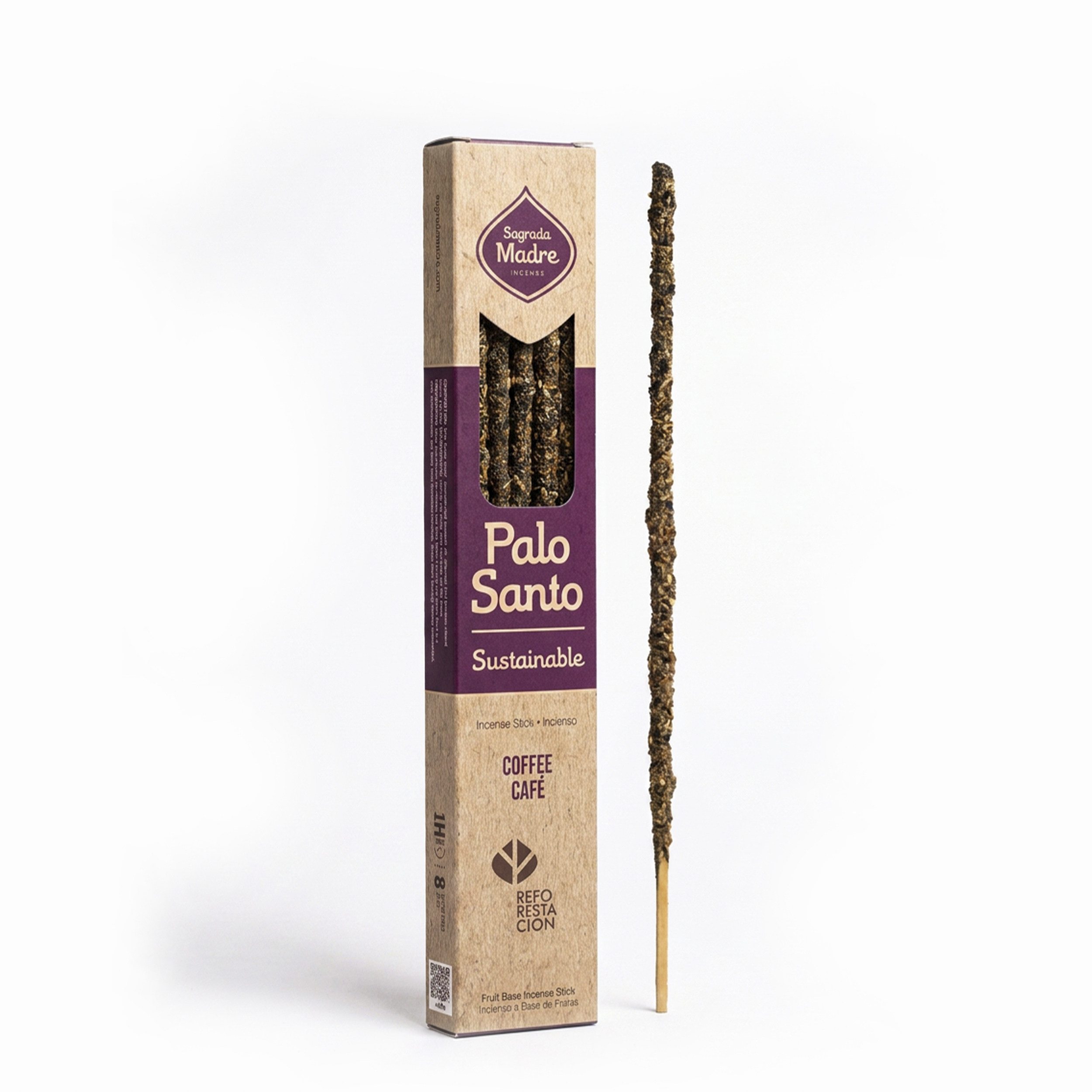 Incienso Palo Santo Sustentable con Café