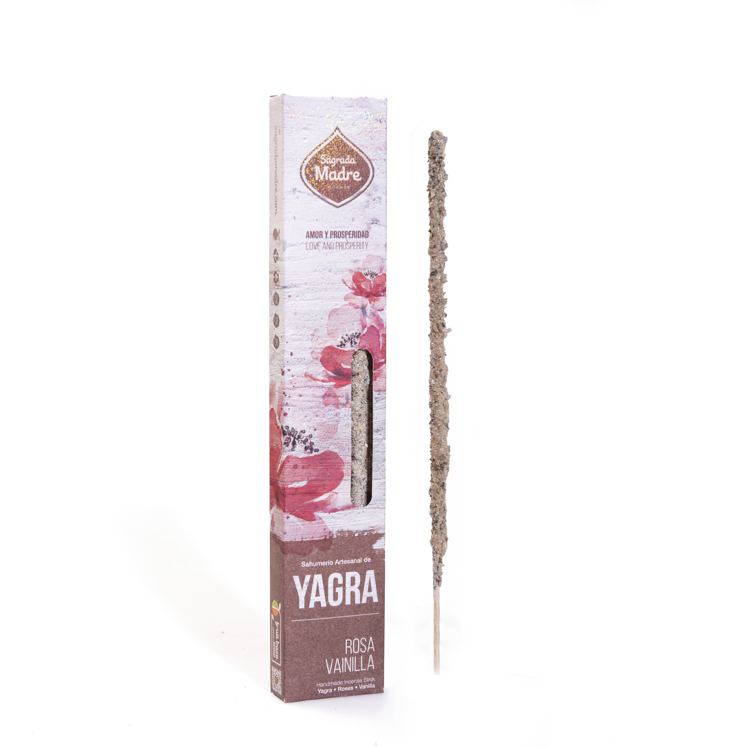 Incienso Yagra Rosa y Vainilla