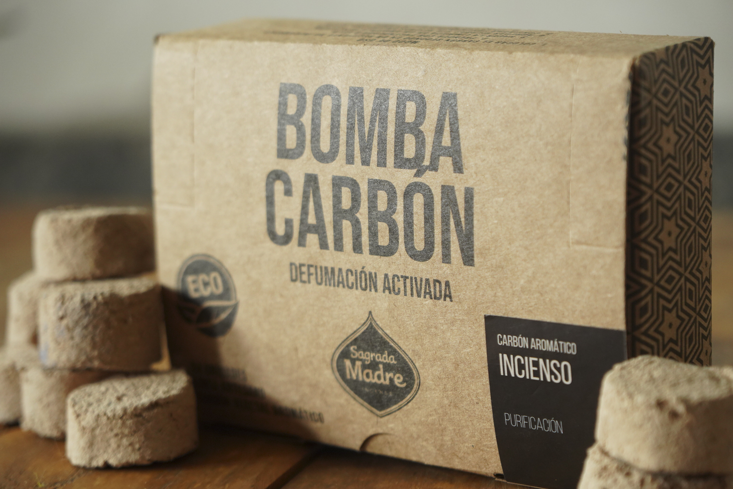 Bomba Carbón x24 Incienso
