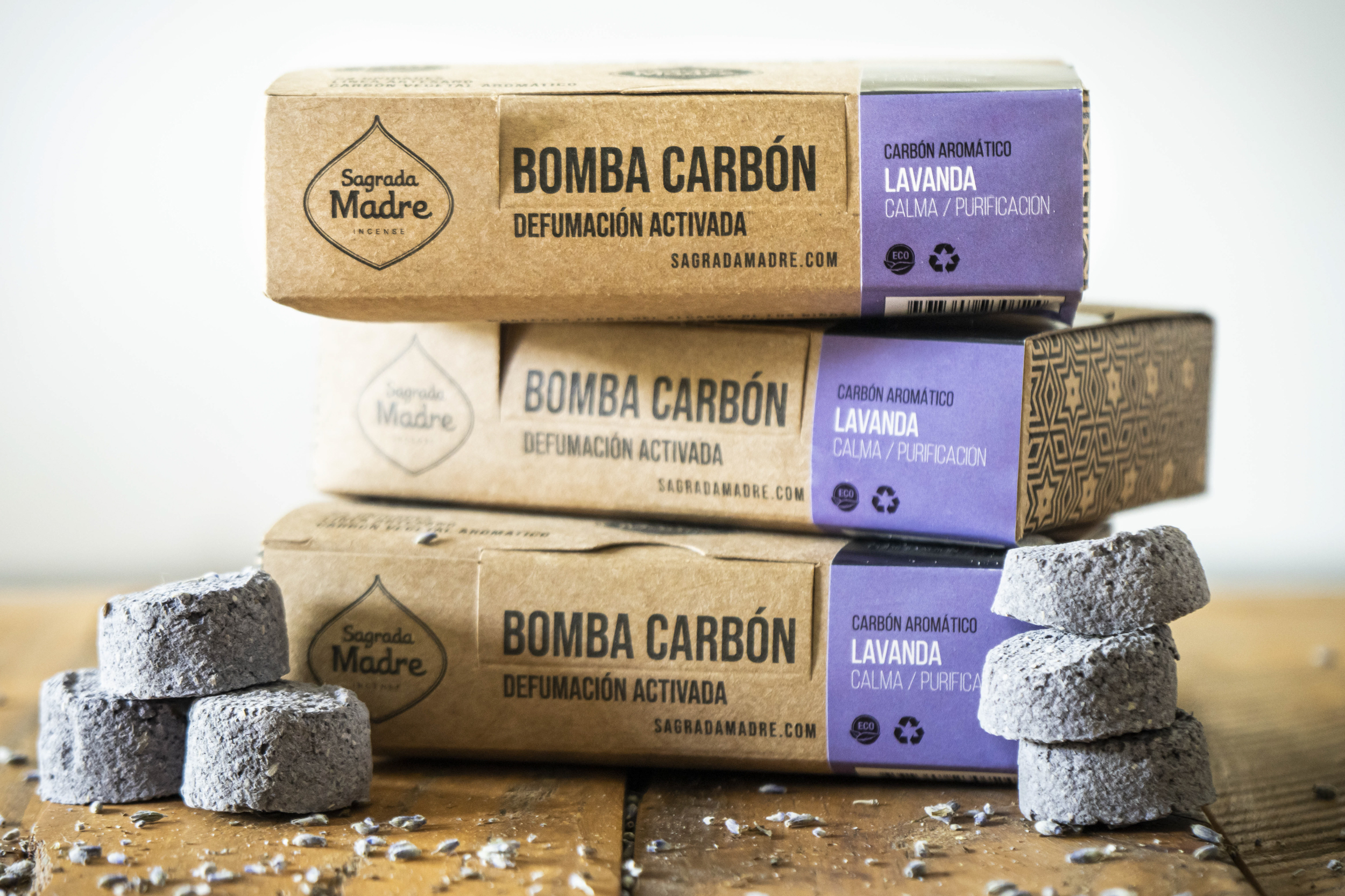 Bomba Carbón x24 Lavanda