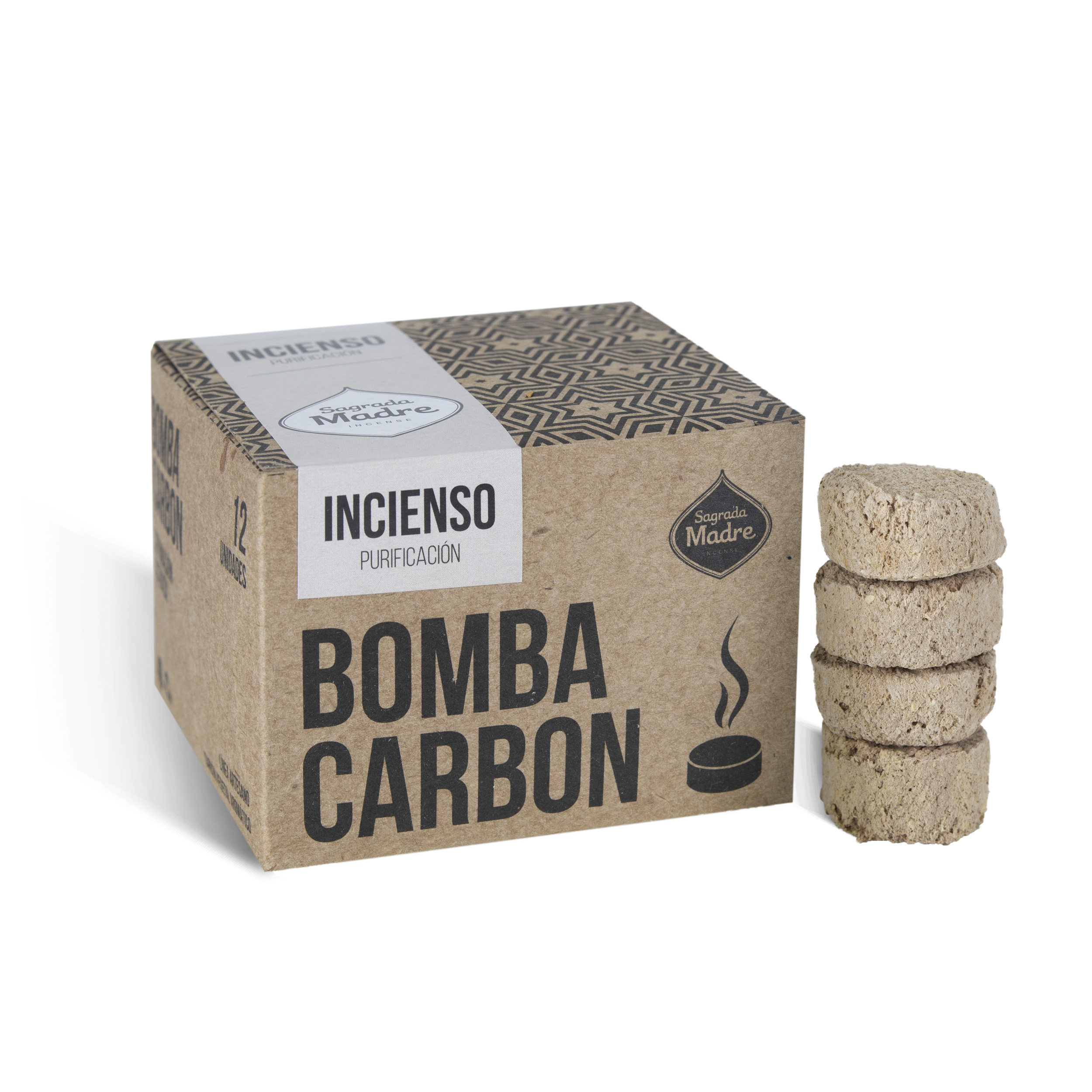 Bomba Carbón x12 Incienso