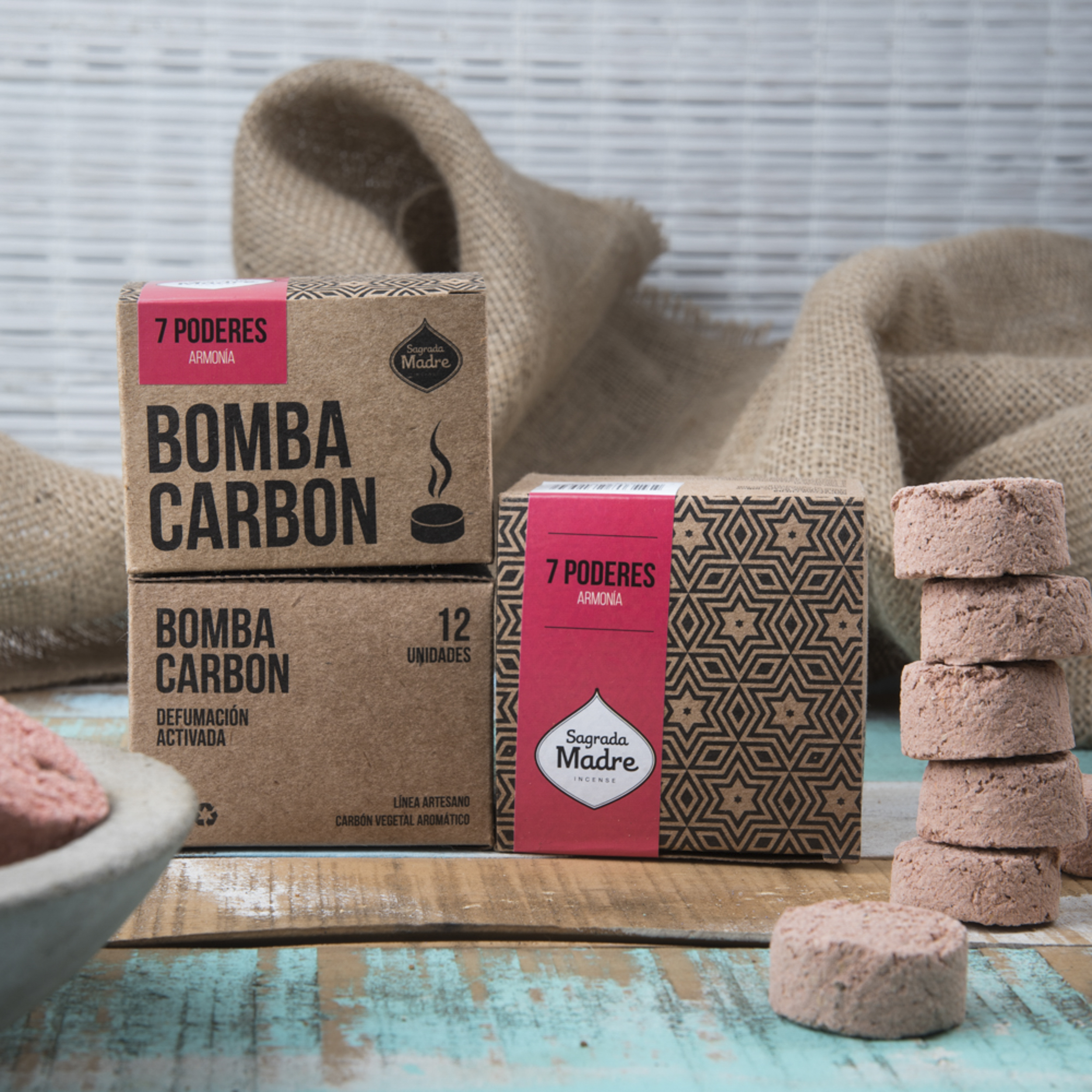 Bomba Carbón x12 7 Poderes