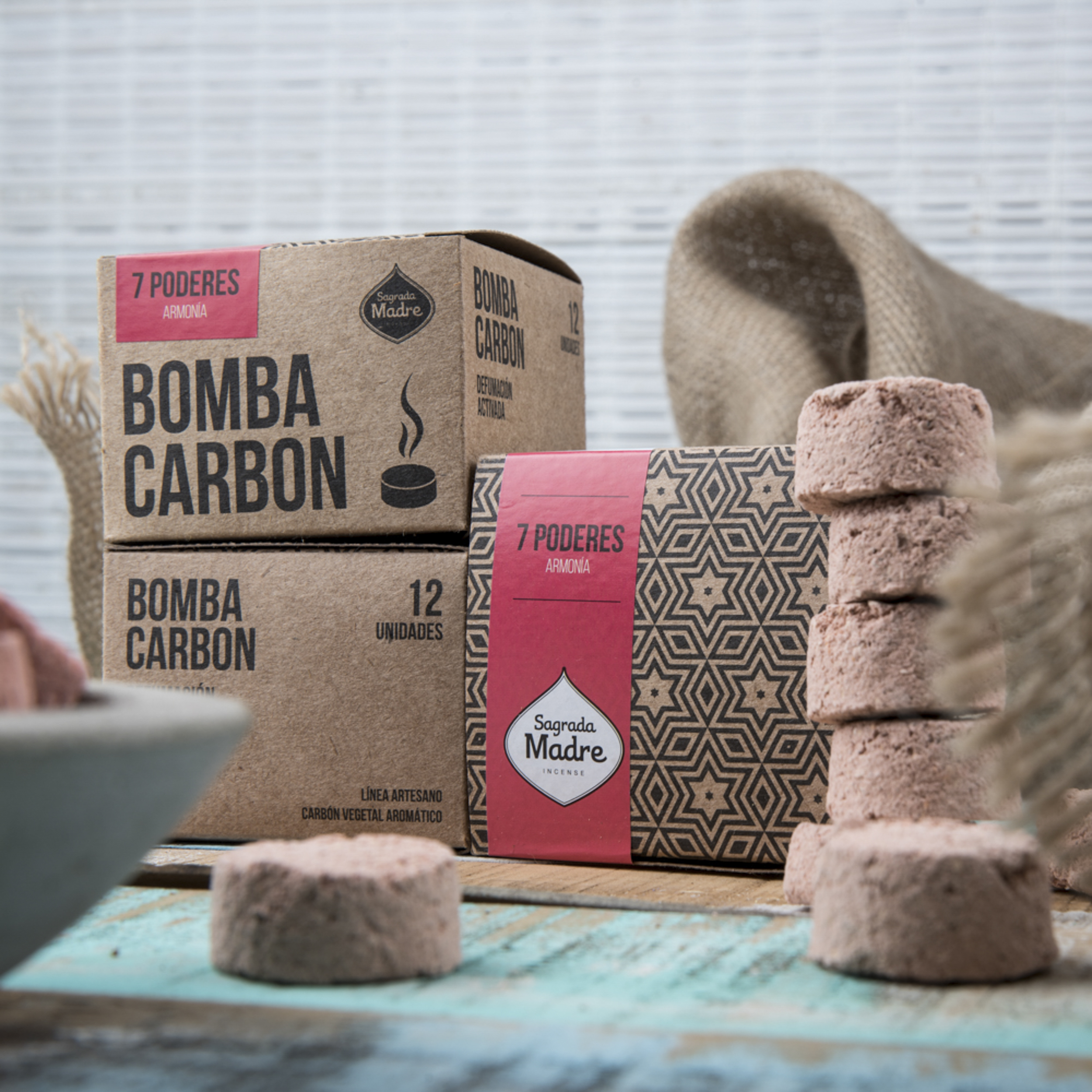 Bomba Carbón x12 7 Poderes